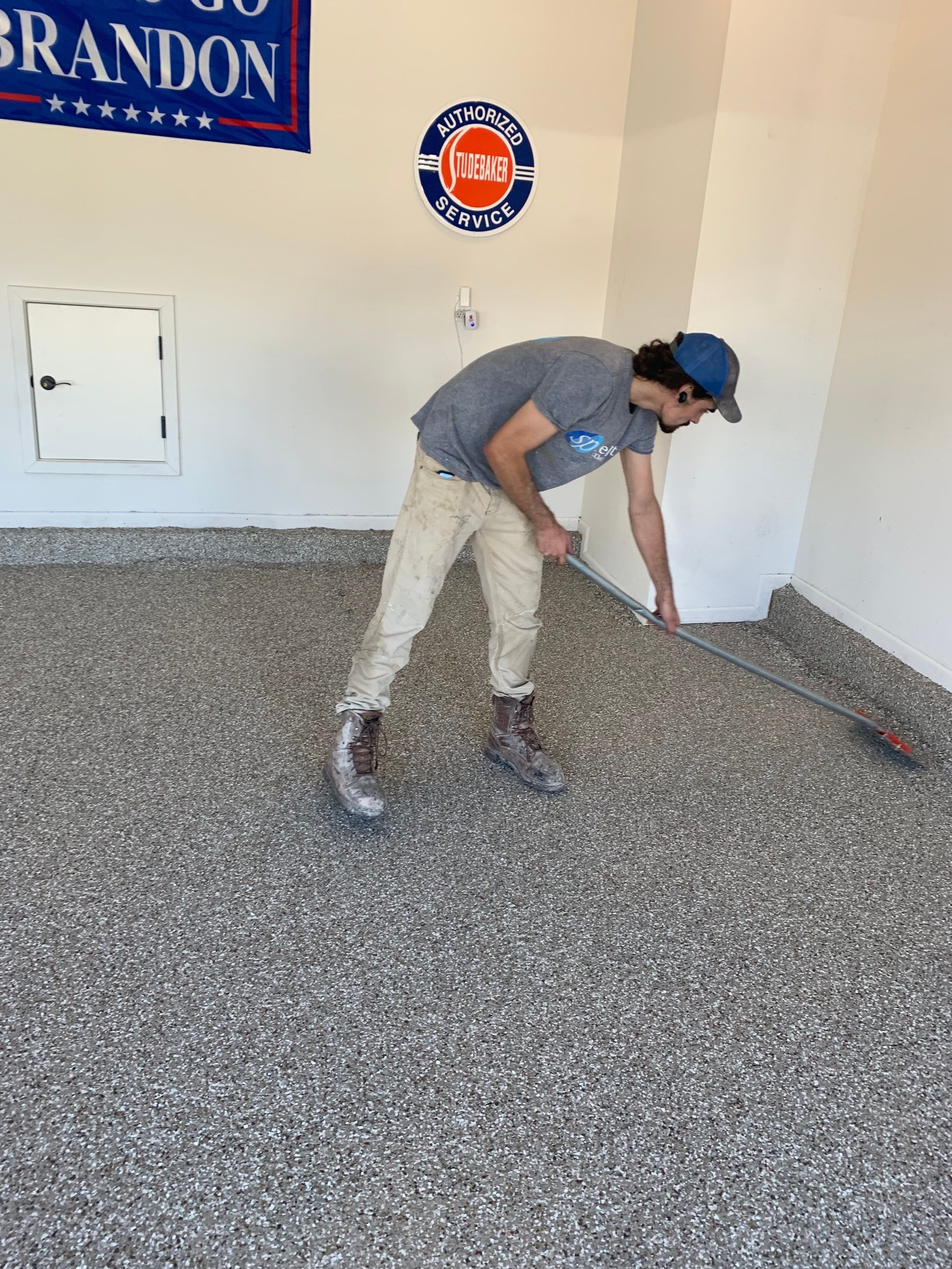 Garage using Pebble Beach by Select Painting, Coatings & Garage Cabinets