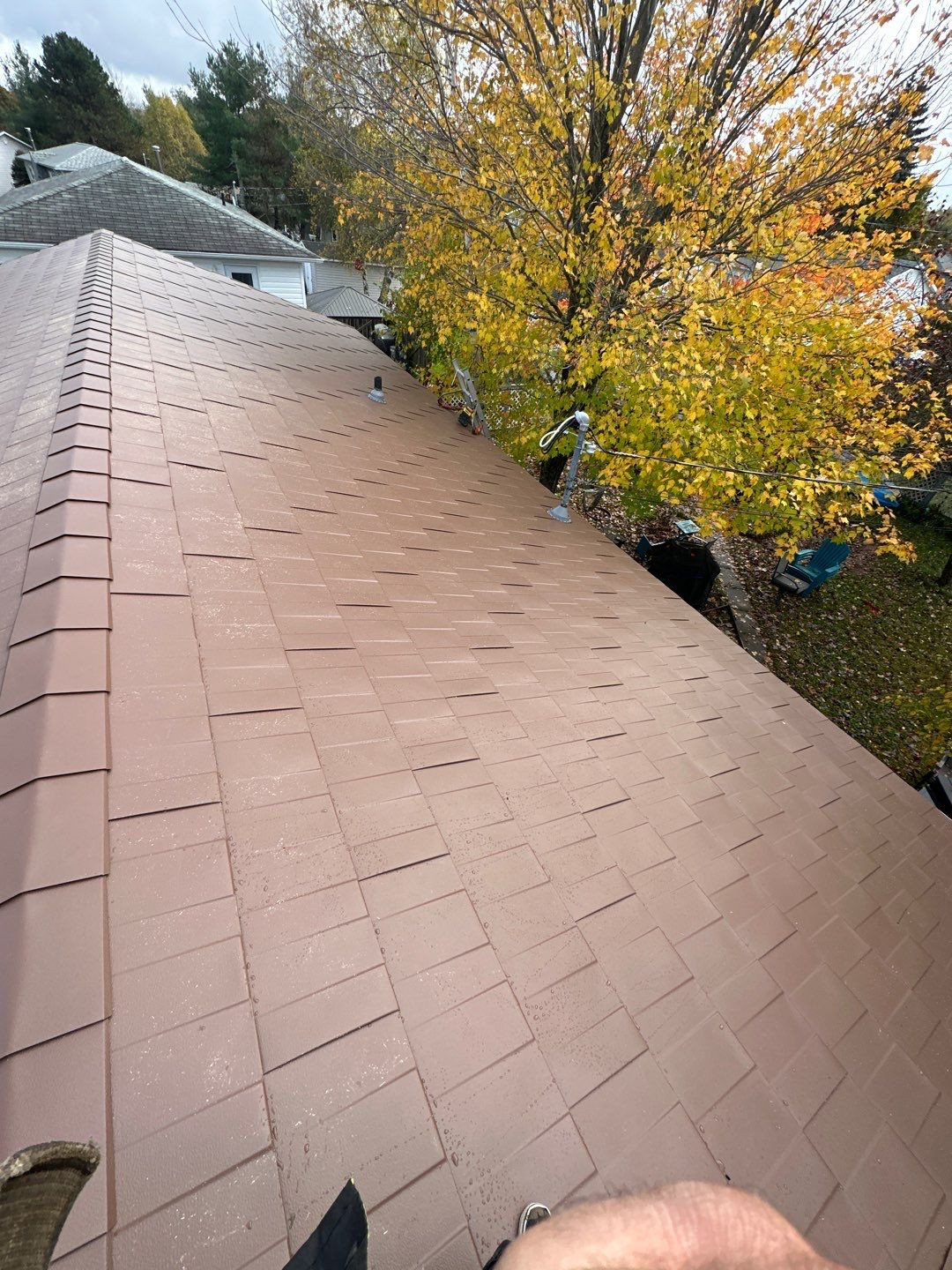 Residential Roofing Installation using Wakefield Bridge Steel Shingle by Ideal Steel by Artisan Roofing & Home Improvements Inc.