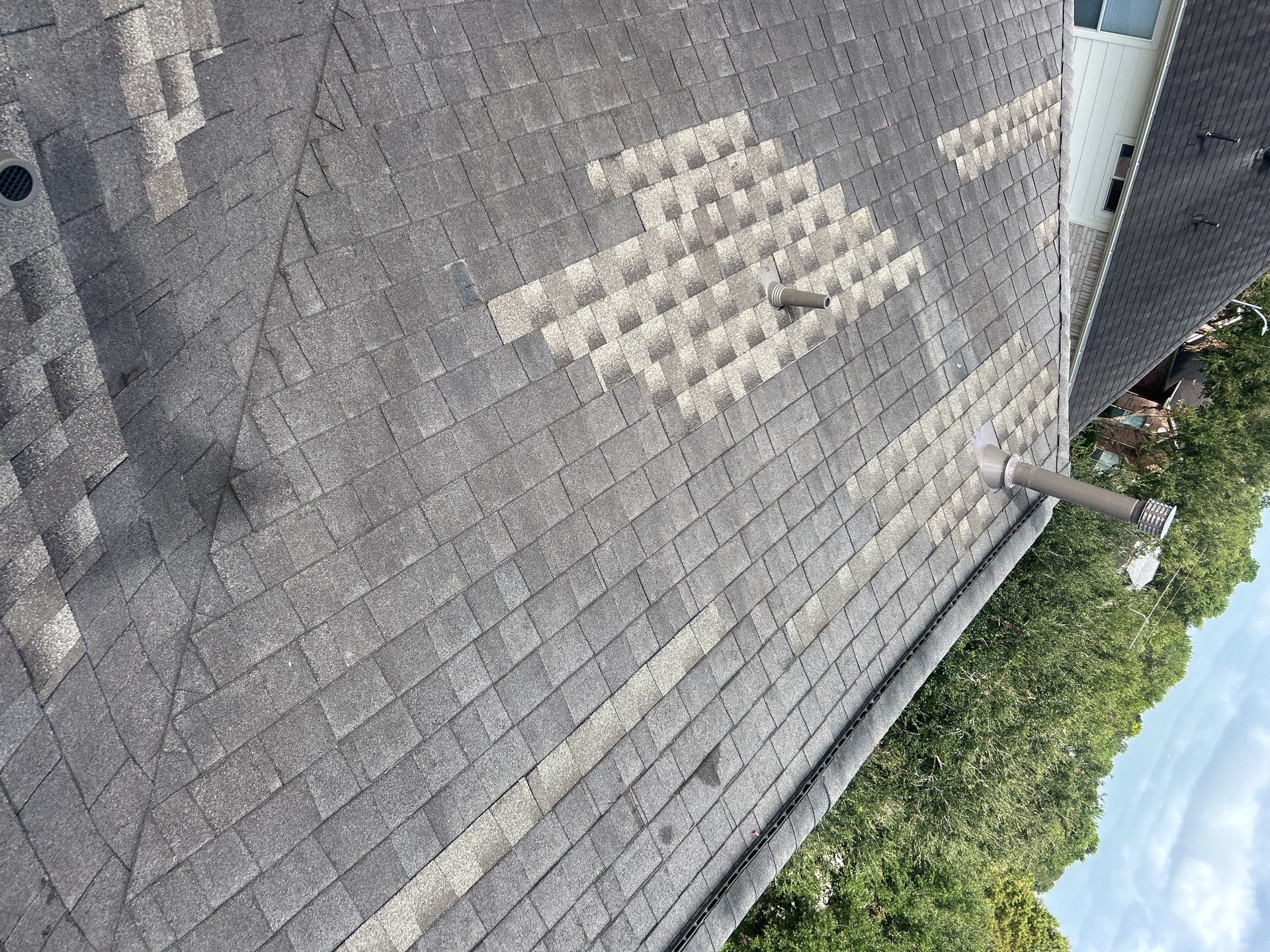 Hail Damage using Owen's Corning Duration (Lifetime) Shingles by Roof Repair Company