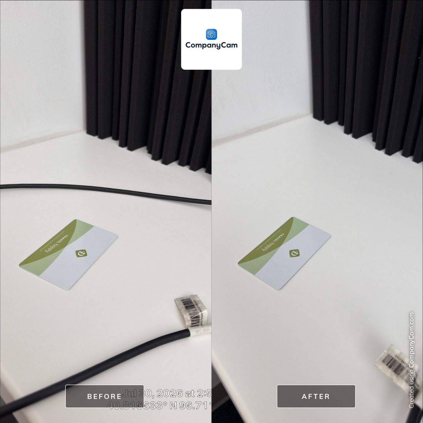 Commercial Acoustic Panel Installation and Media Room Setup in Lincoln by CompanyCam Sales Demo