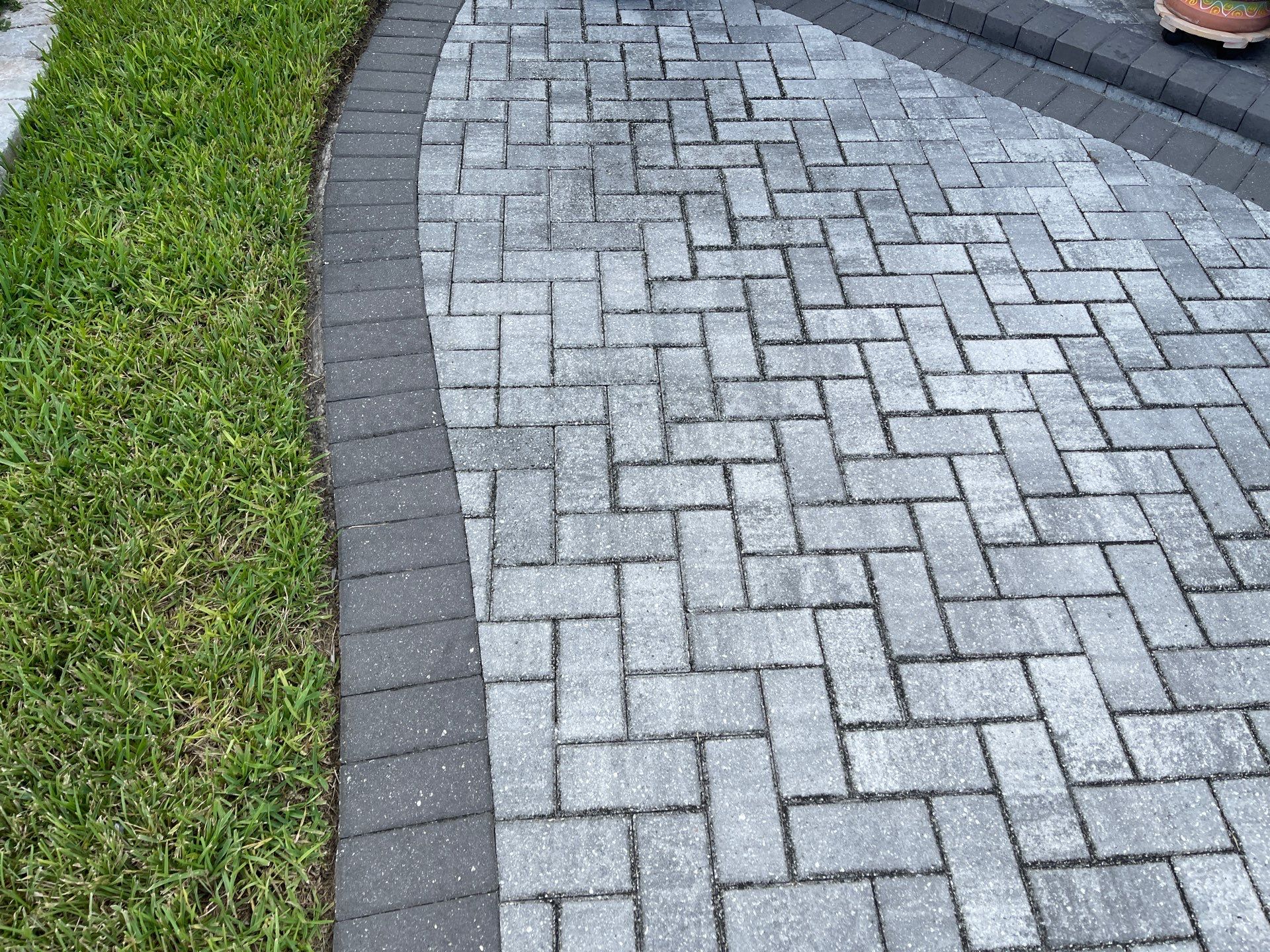 Paver Driveway using Concrete Sealant by DuraSeal