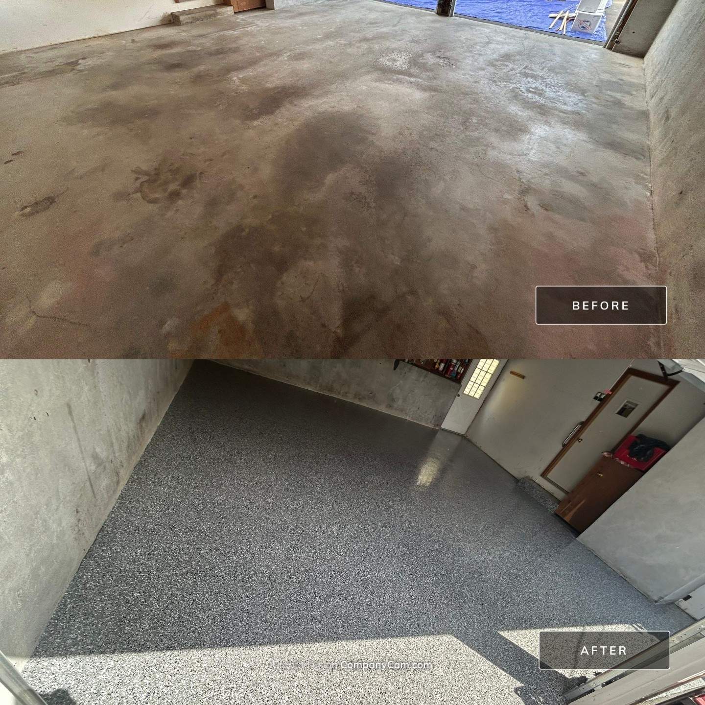 Garage Floor Coating Installation by DiGiorgi Roofing and Siding Inc