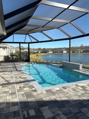 Pool Pavers using PolySand and TopSeal