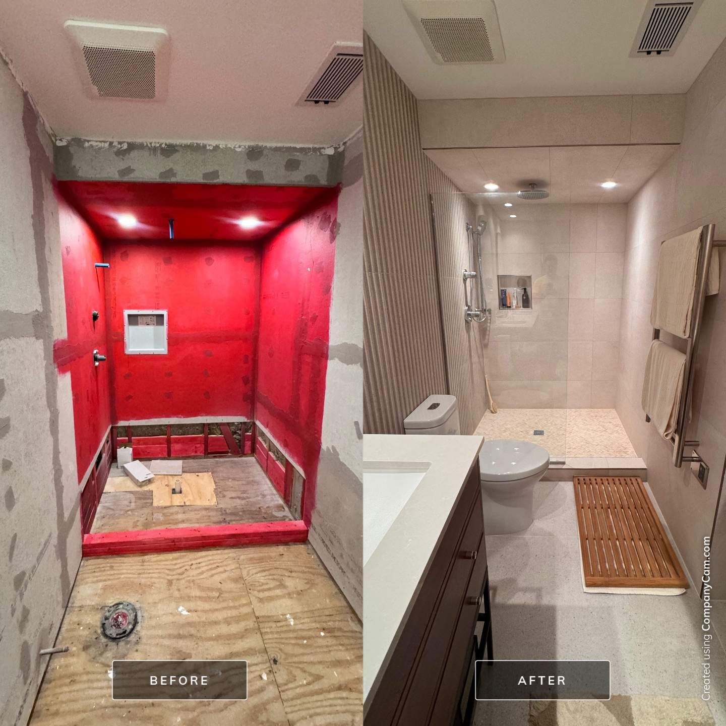 Two bathrooms renovation by Prudencio