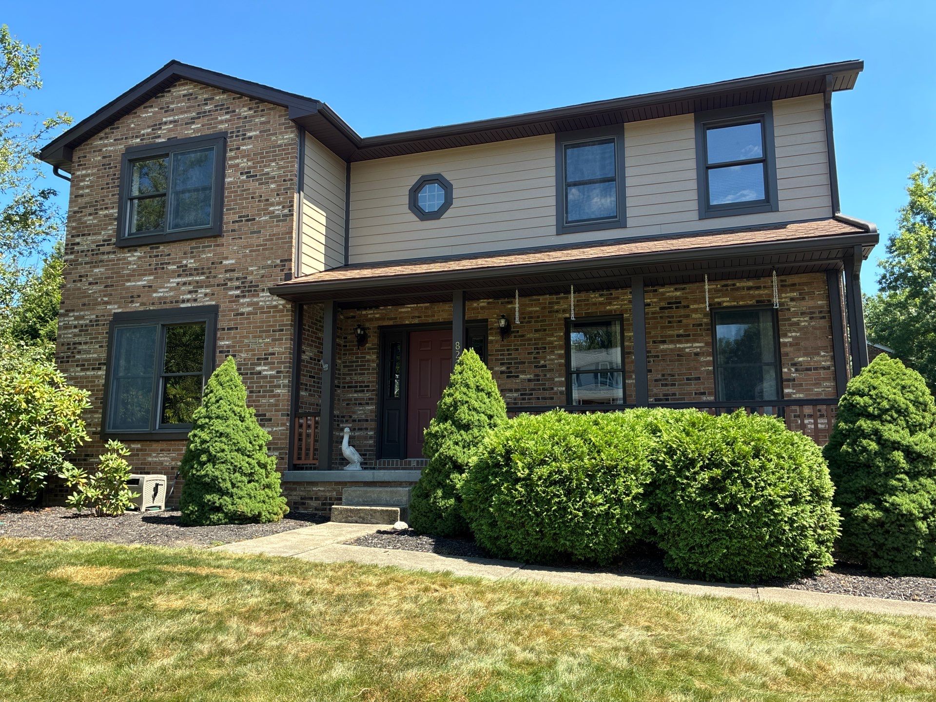Full House James Hardie Lap Siding and Trim Renovation With Modern Dark Trim In Wexford / Mars PA by Ideal Siding Pittsburgh