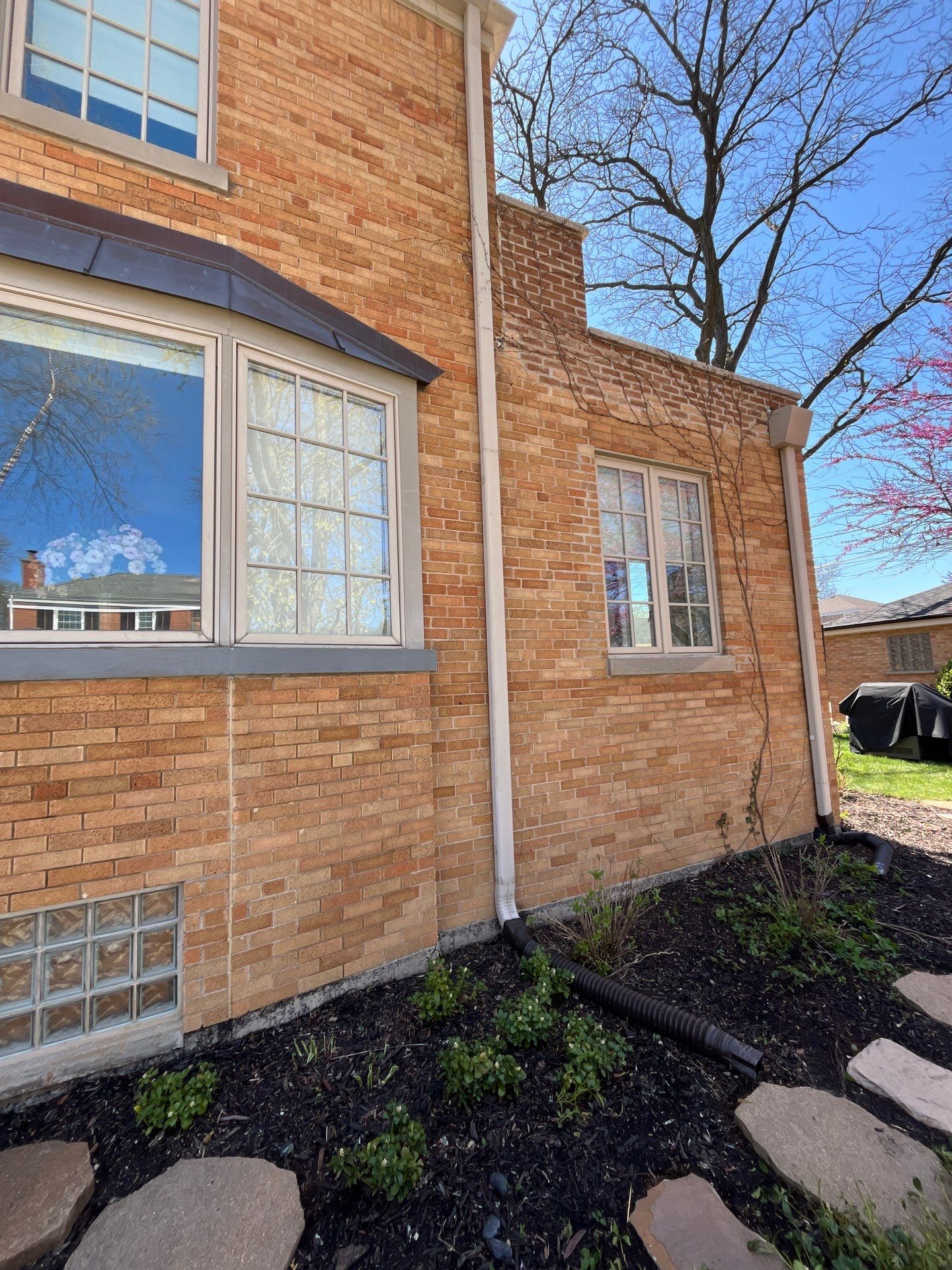 Brick repair, CSS, and stone cleaning by Northern Power Washing LLC.