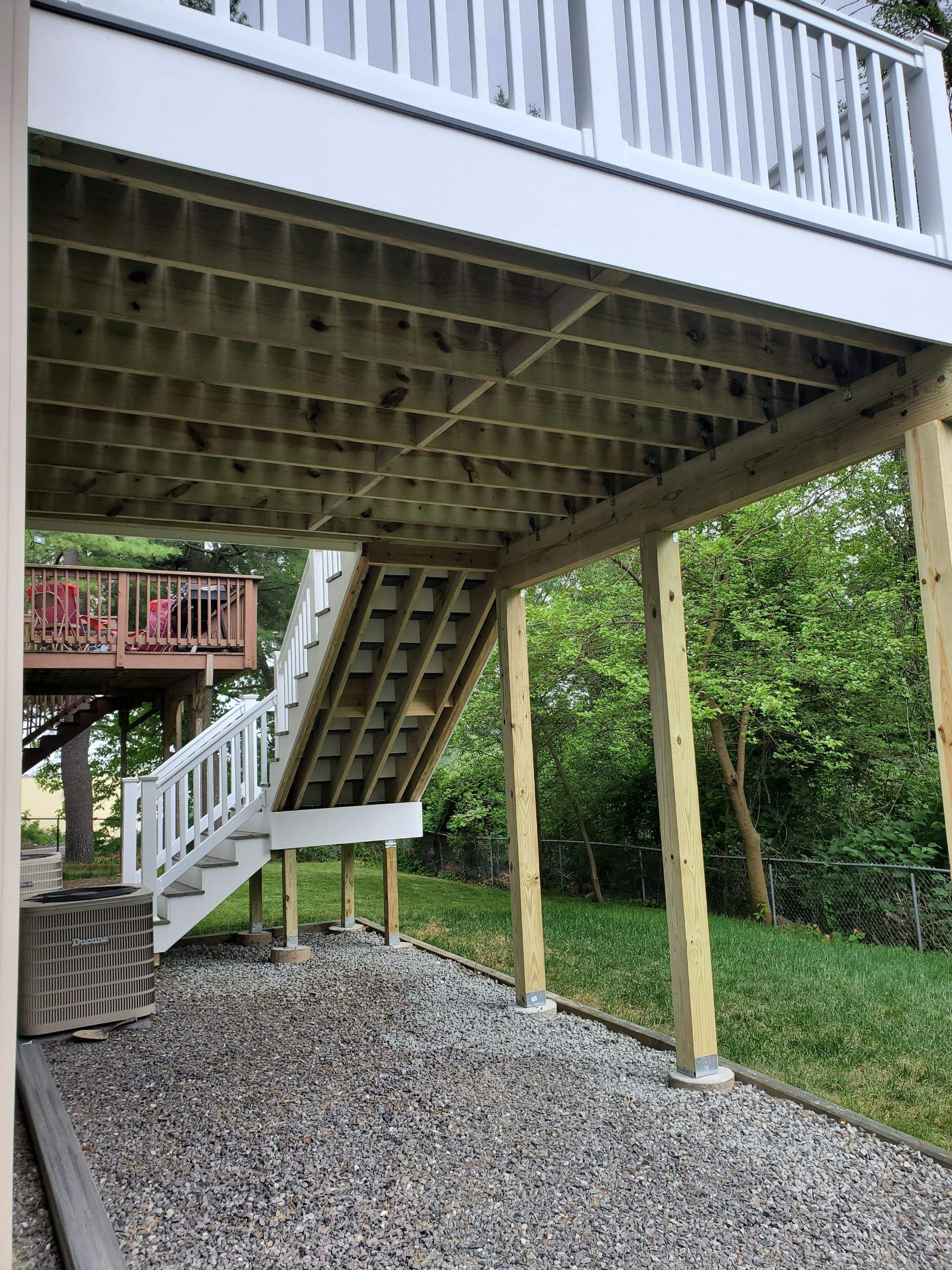 Porch/Deck Construction using Trex Decking by UBrothers Construction