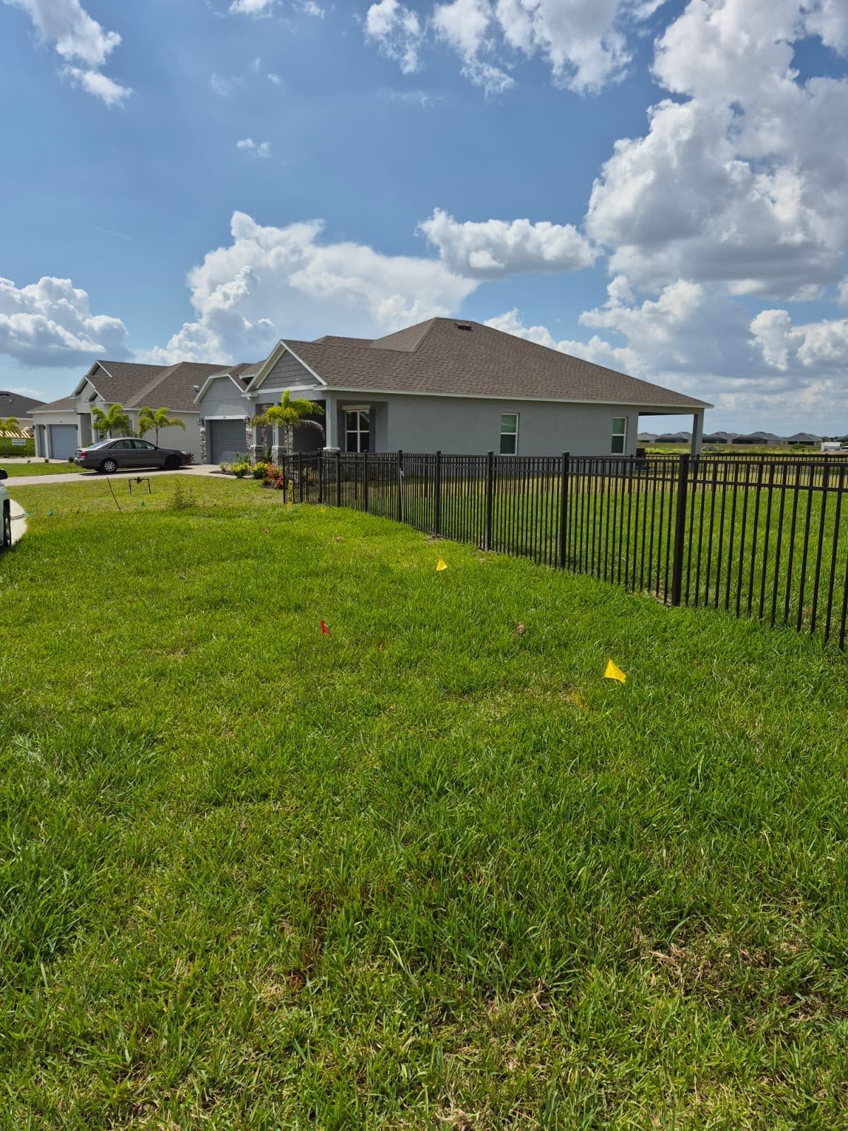 Black Aluminum Picket Fence Installation for Punta Gorda Residence by True Fence LLC
