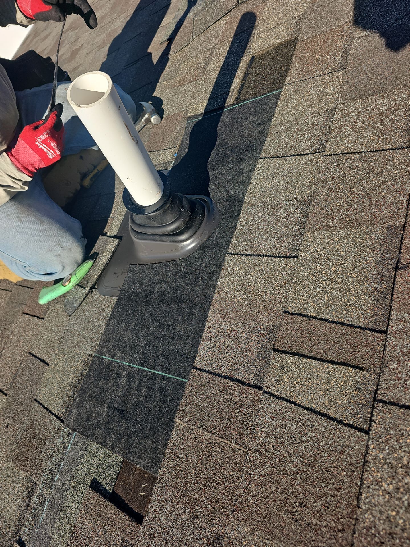 Roof Repair - Ridge Vent and Vent Flashing Boot Replacement by Winchester Roofing