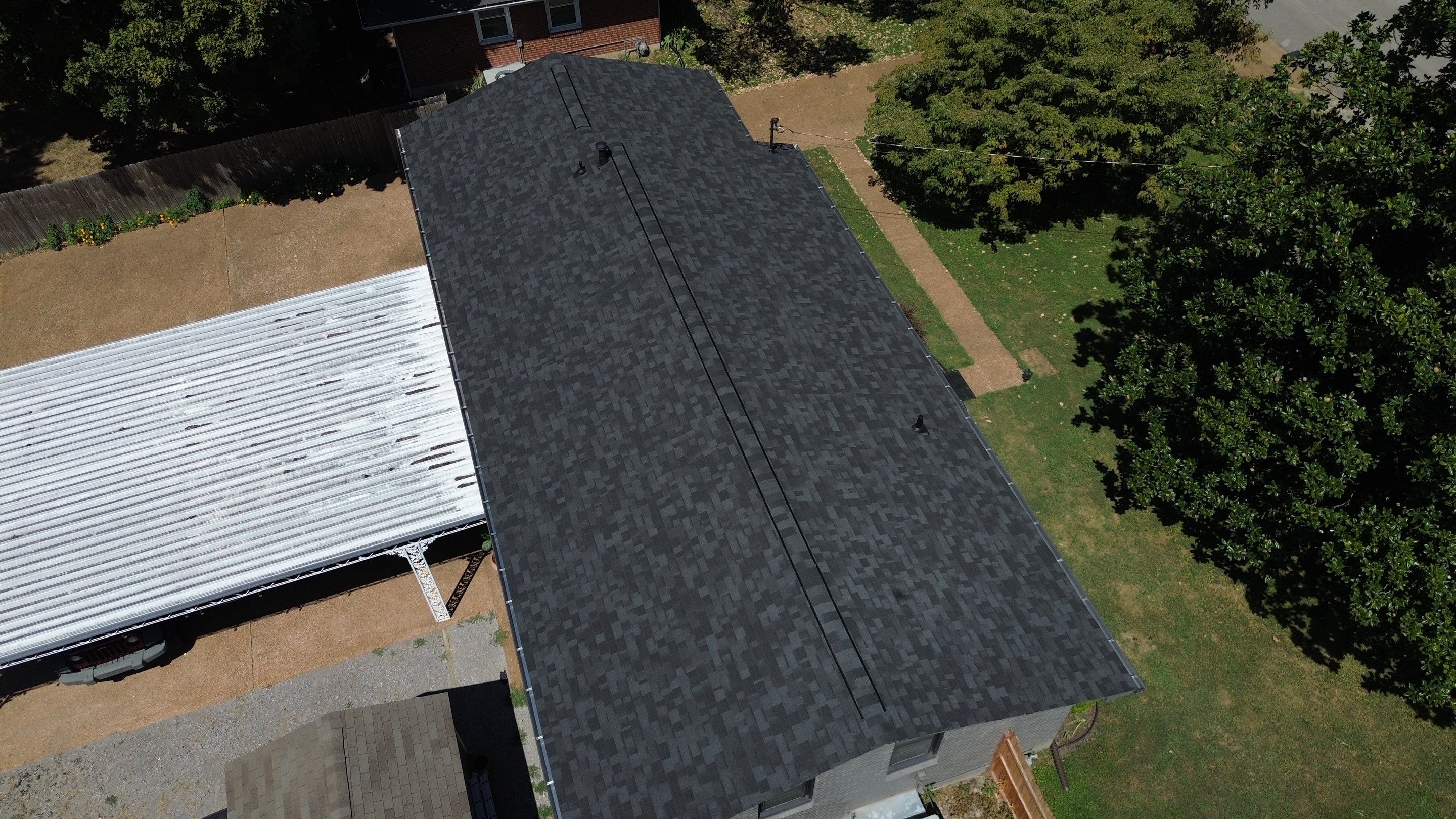 Residential Asphalt Shingle Roof and Gutter Replacement in Nashville by Shinglesmiths Roofing