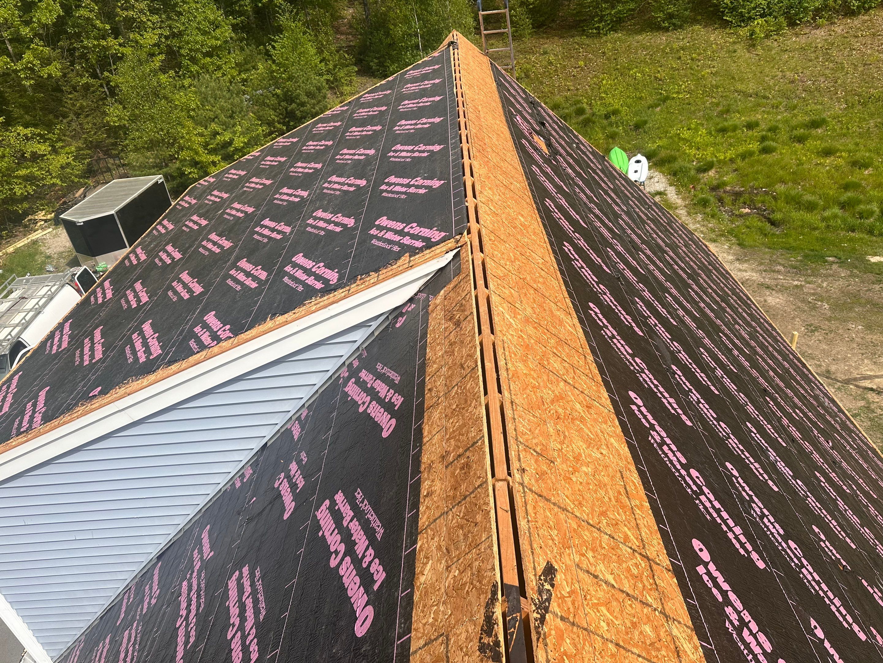 Owens Corning Asphalt Roof Replacement in Deerfield, NH by Tall pine roofing