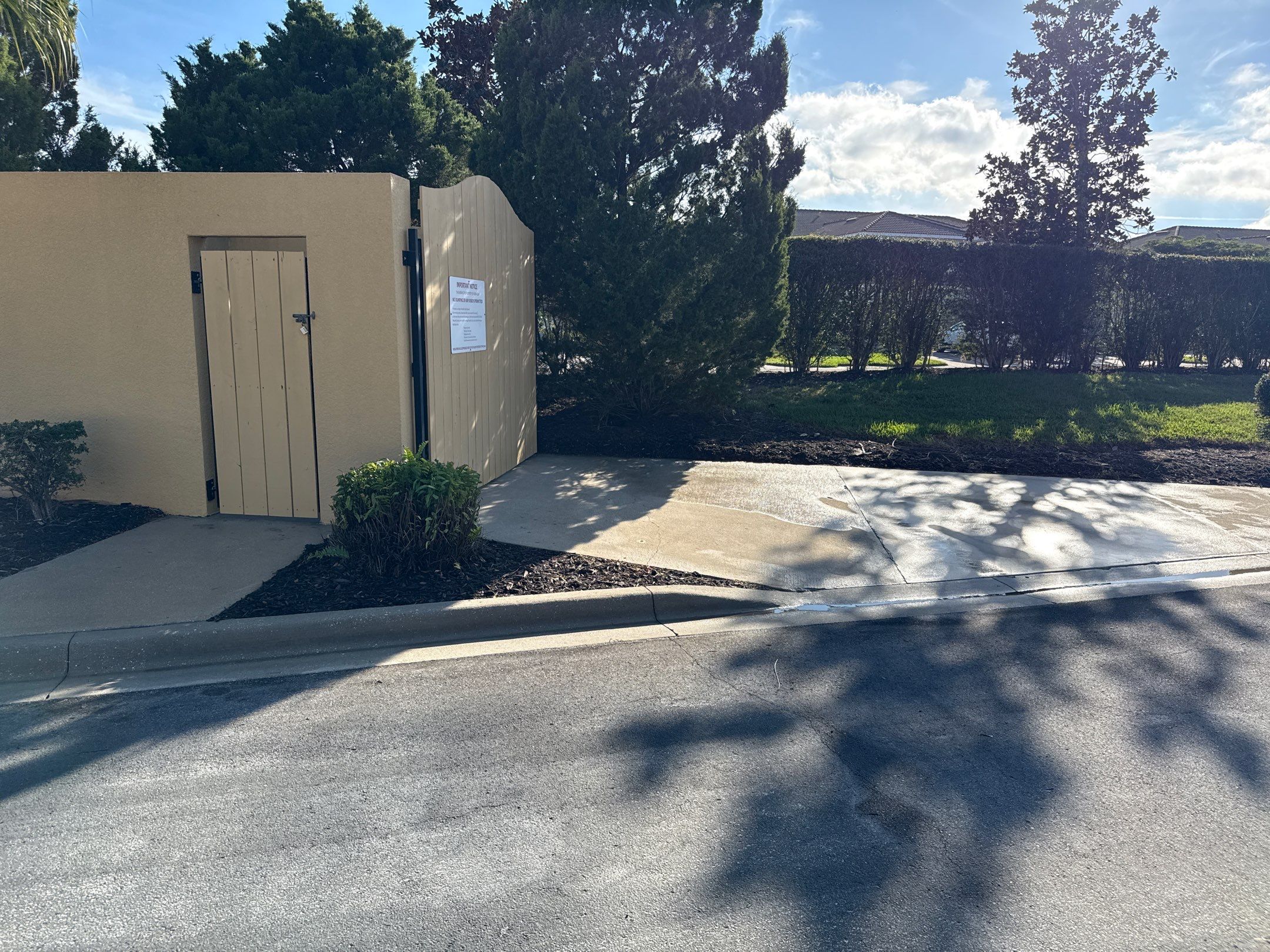 HOA Condo Concrete Driveway & Sidewalk Cleaning – River Strand Community, Bradenton, FL by Sunshine AquaWash