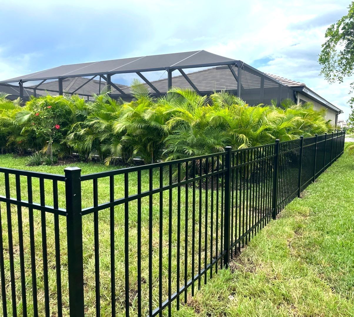 Aluminum Fence Installation using 3 Rail Aluminum Fence by Asap fence and gates, LLC