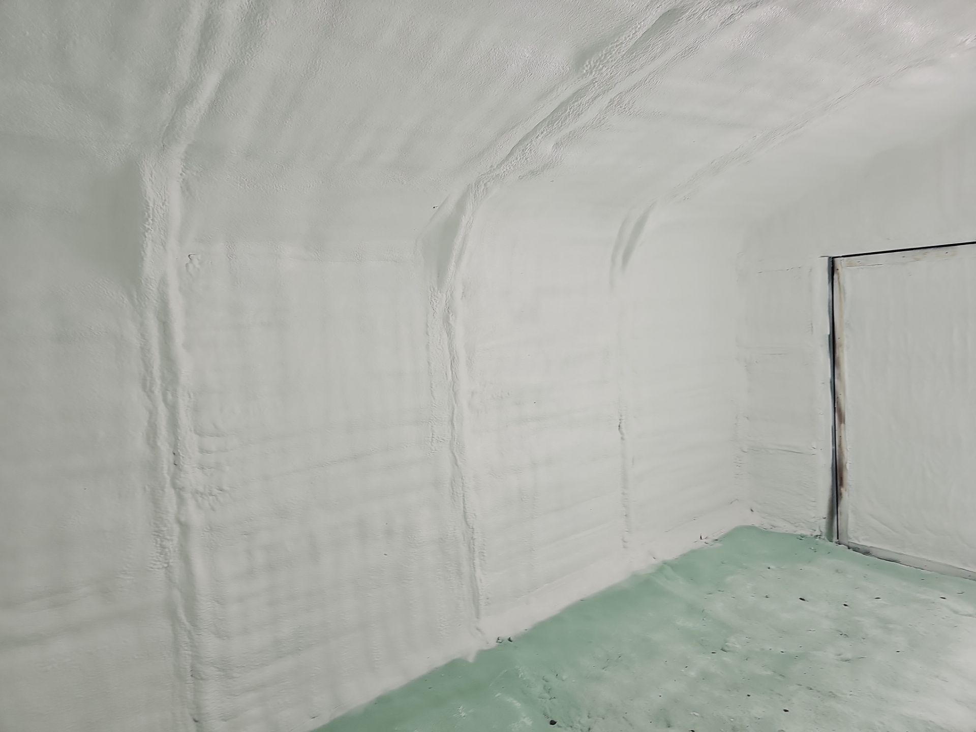 Closed Cell Spray Foam Applied to a Metal Shed by NYS Foam & Energy