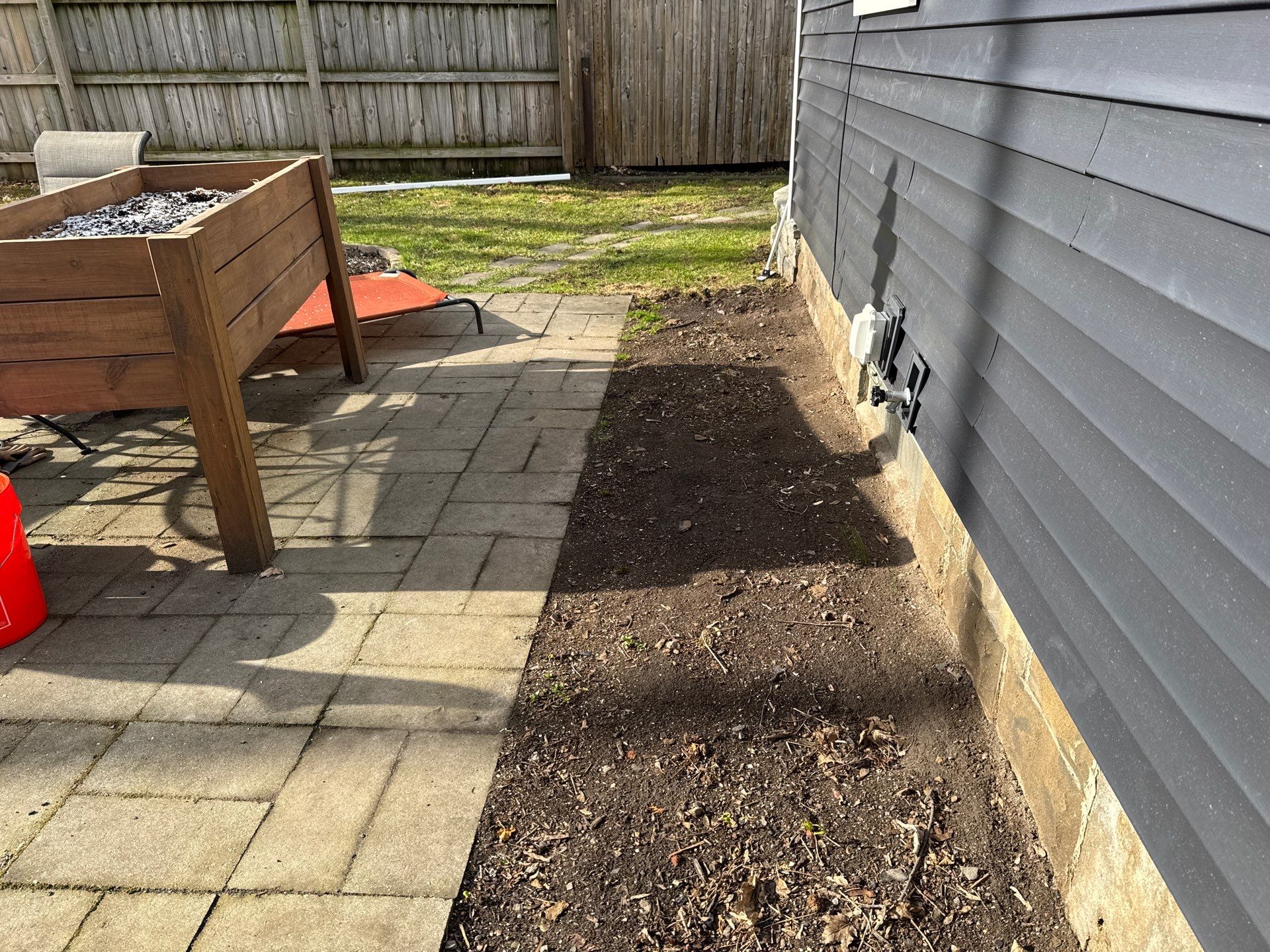 Oxford slate stamped patio and walkway  by NG Masonry & Construction LLC