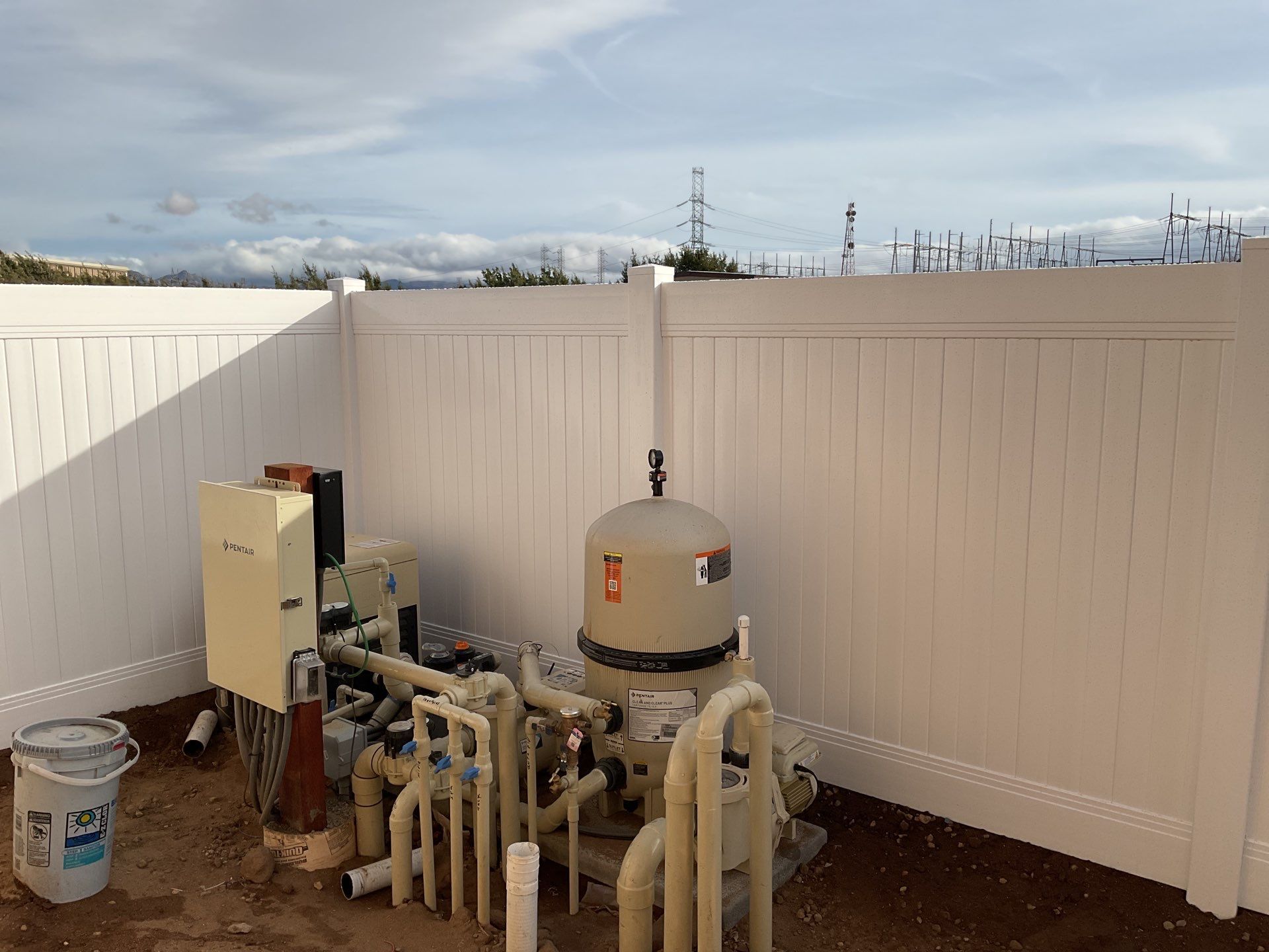 Fence Installation using Vinyl by Fence Guys Inc. 