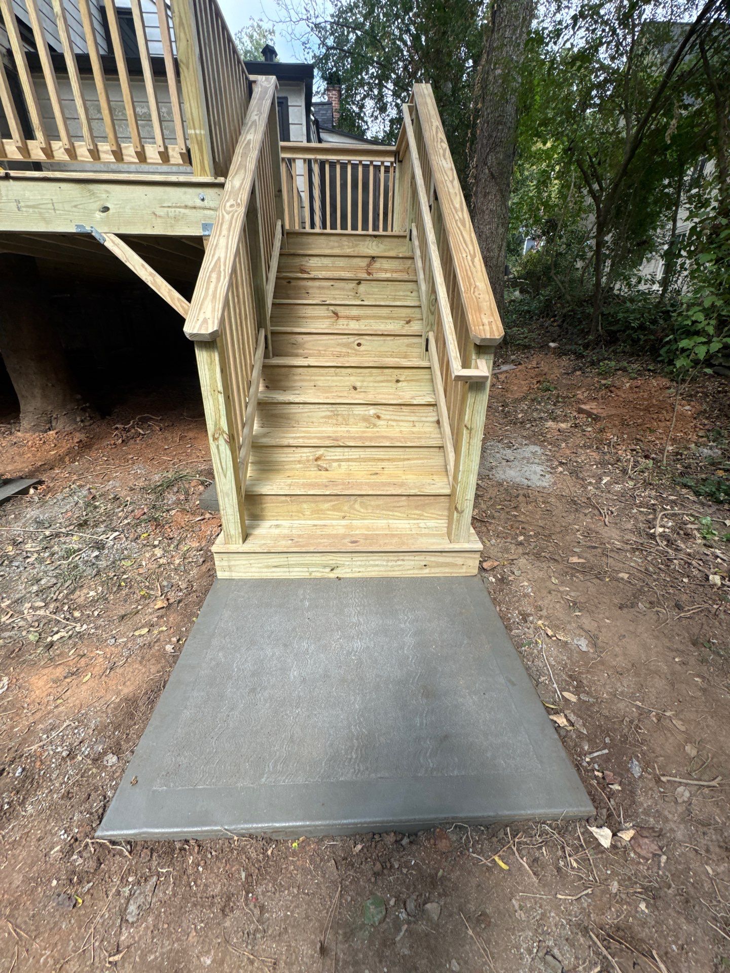 Pressure Treated Pine Deck Build in Atlanta, GA by Nelson Exteriors