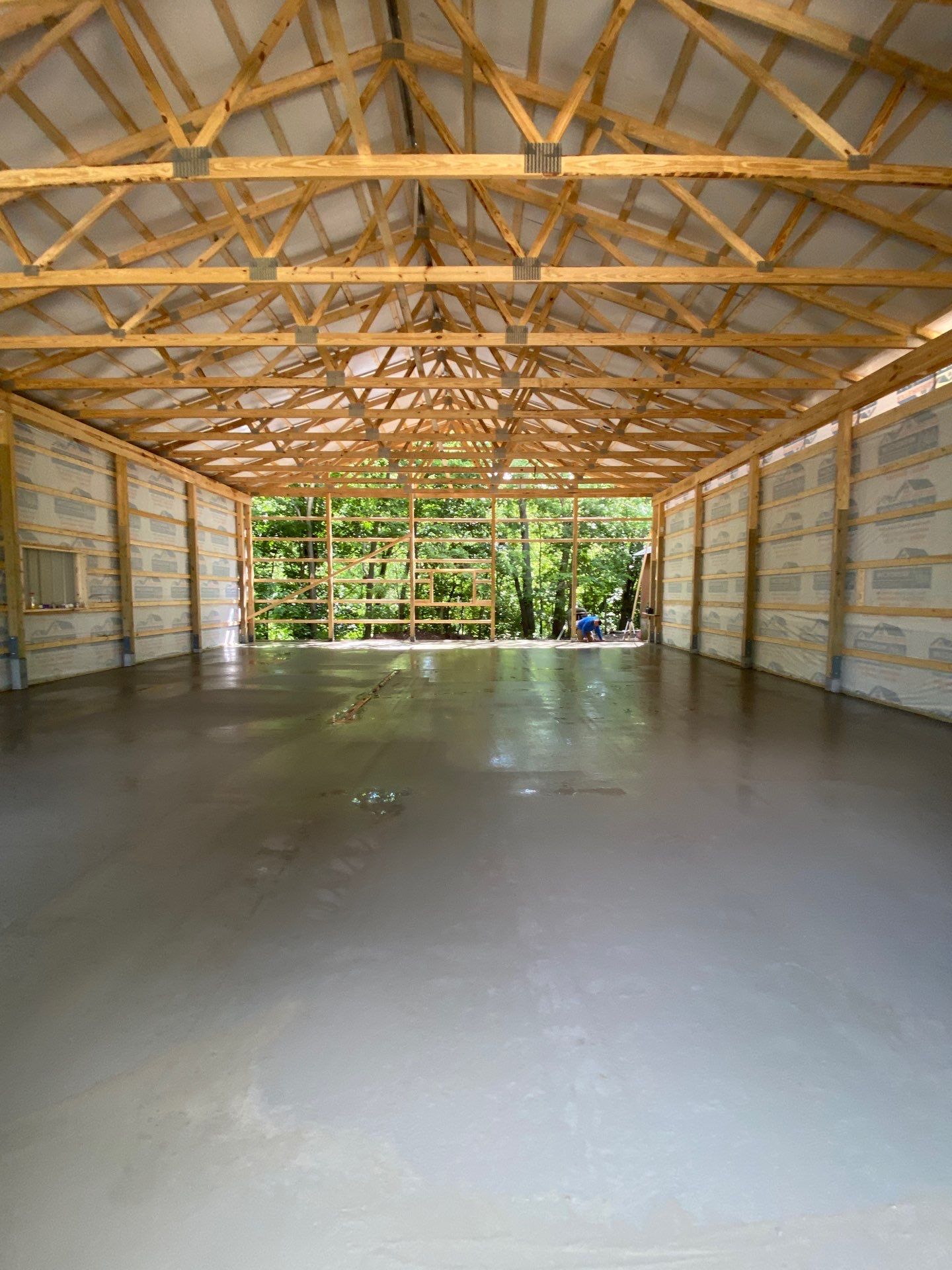 40'x50'x16' Pole Barn Project by The Barn Builders