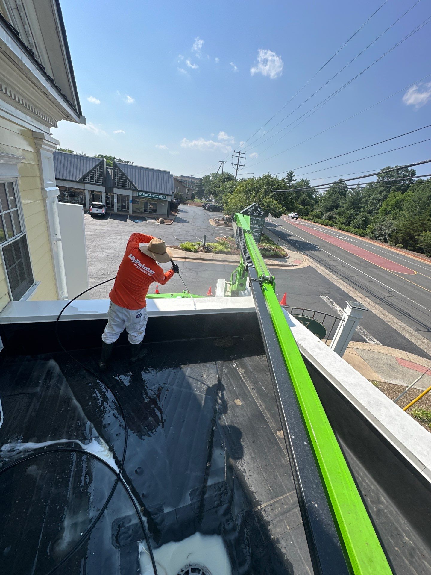 Commercial Exterior Painting Services for Mainstreet Bank in Leesburg, VA by My Painter 