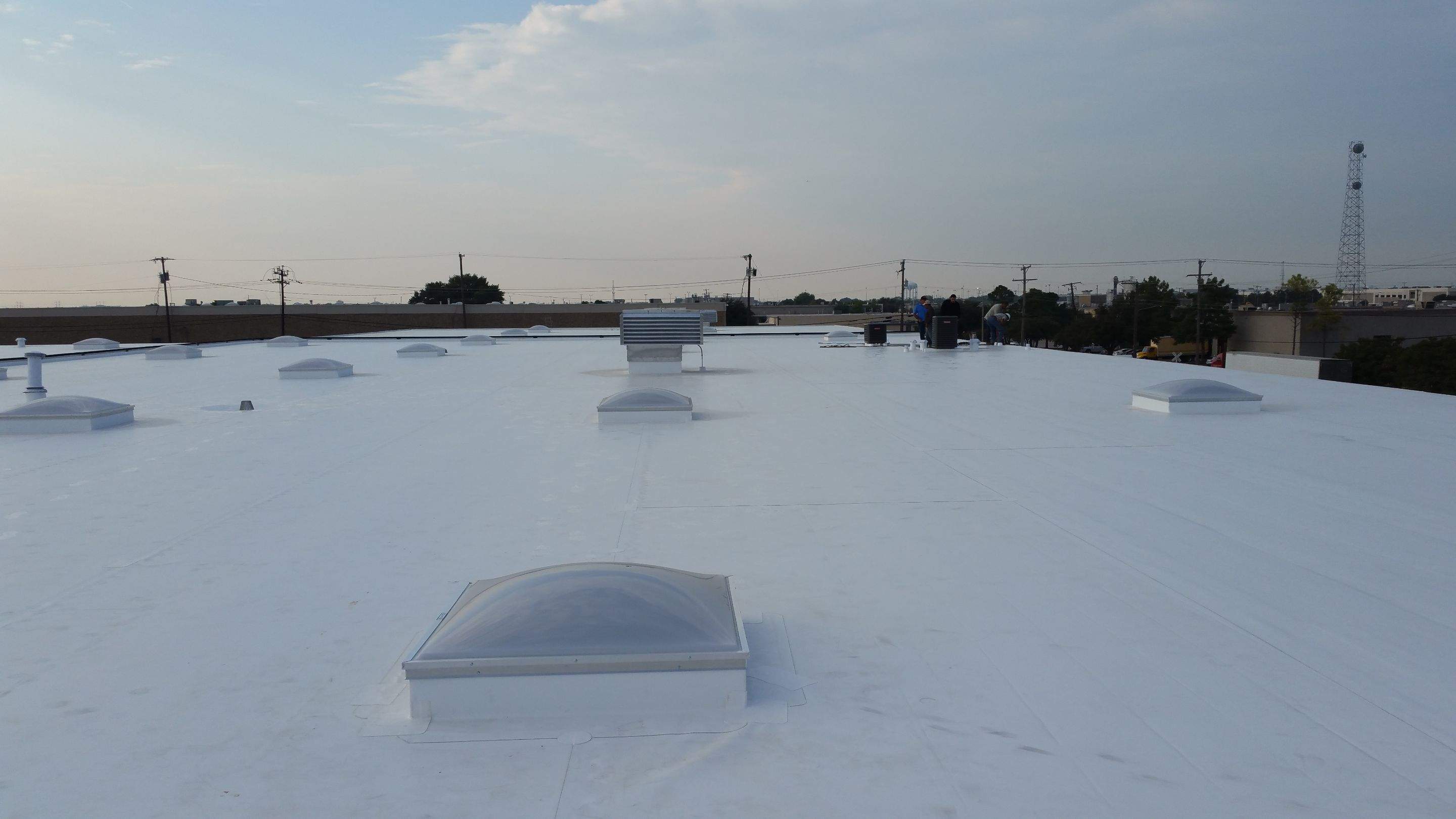 Massive Storm Damage Project - Factory in Arlington by First United Roofing & Construction