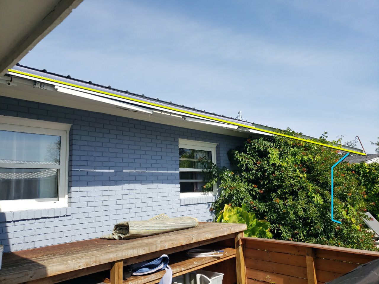 Gutter Installation using K-Style Seamless Gutters and Soffit and Fascia Replacement by Gutter Professors