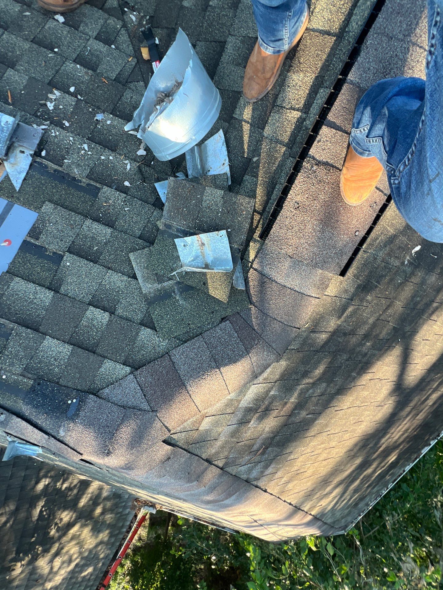 Hail Damage using Metal by Roof Repair Company