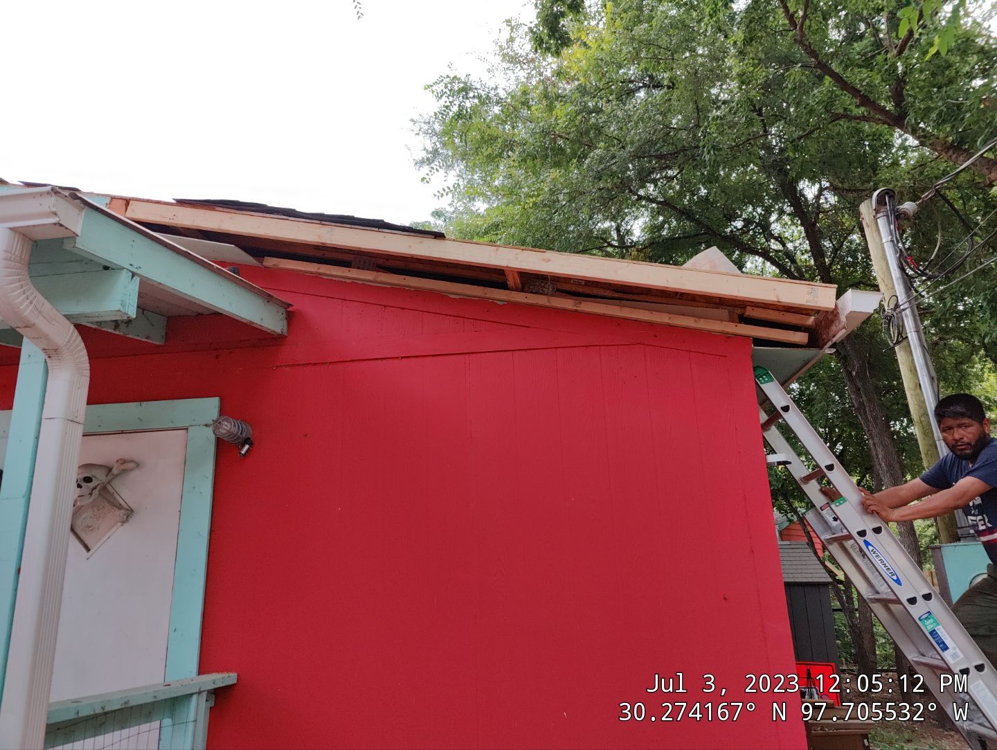 Tree Damage Roof Fascia and Soffit Repair by DeZign Roofing & Exteriors