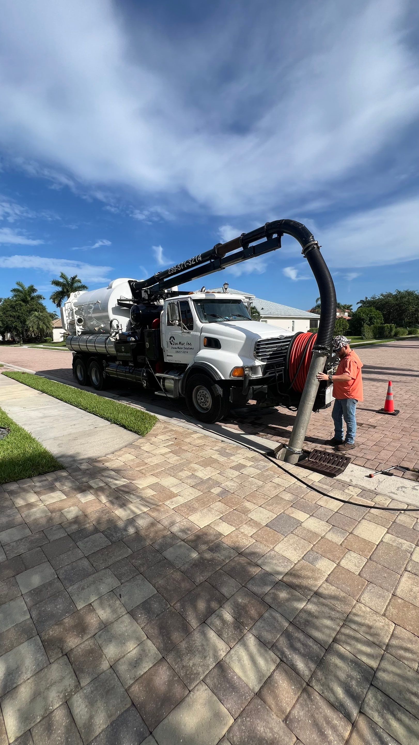 Naples Community Catch Basin Cleaning by APS Power & Water