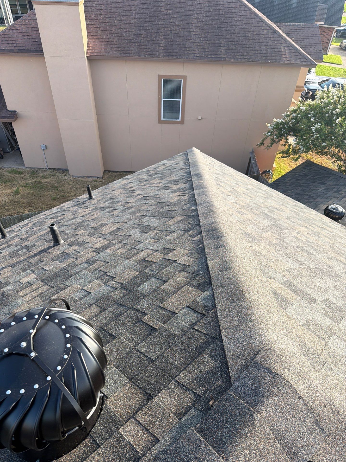 Flashing Stucco above the Roof by Bayfront Roofing and Construction