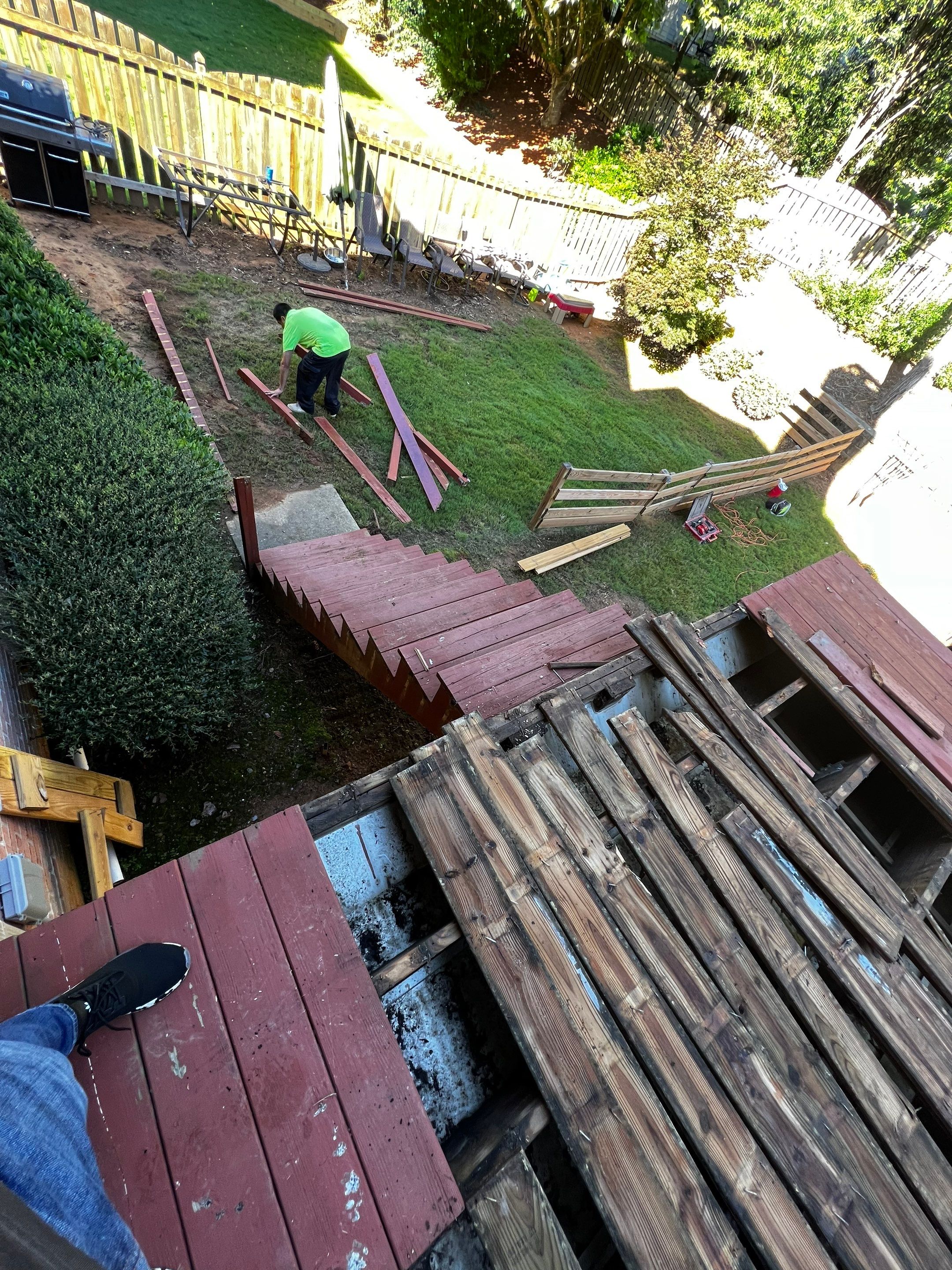 Composite Deck Installation and Screened Porch Enclosure in Roswell by Swift Home Renovations