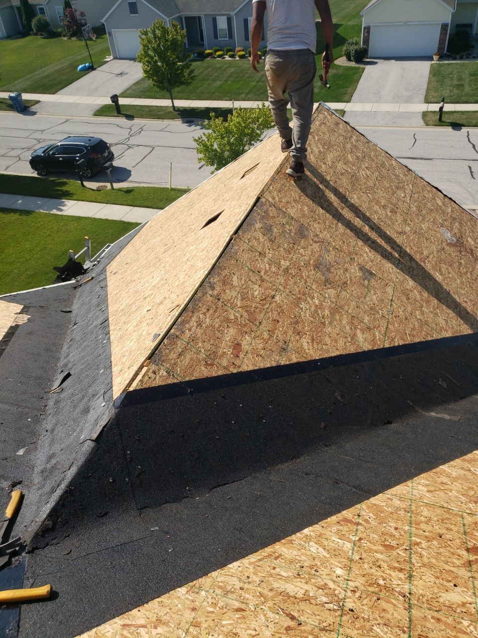 Roof replacement by hail and wind damage by Just Brilliant Restoration JBR