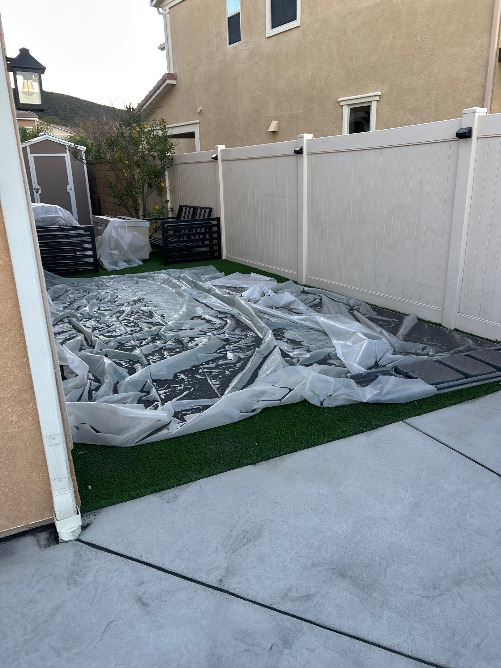 Sandblasting Paint Off Concrete & Sealing in Lake Elsinore, CA by La Power Washing Inc