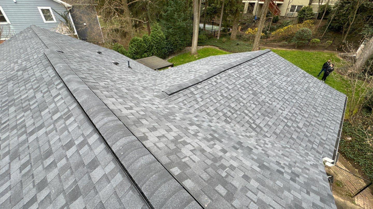 Arlington CertainTeed Landmark Pro Roof in Max Def Moire Black by RM Banning, Inc.