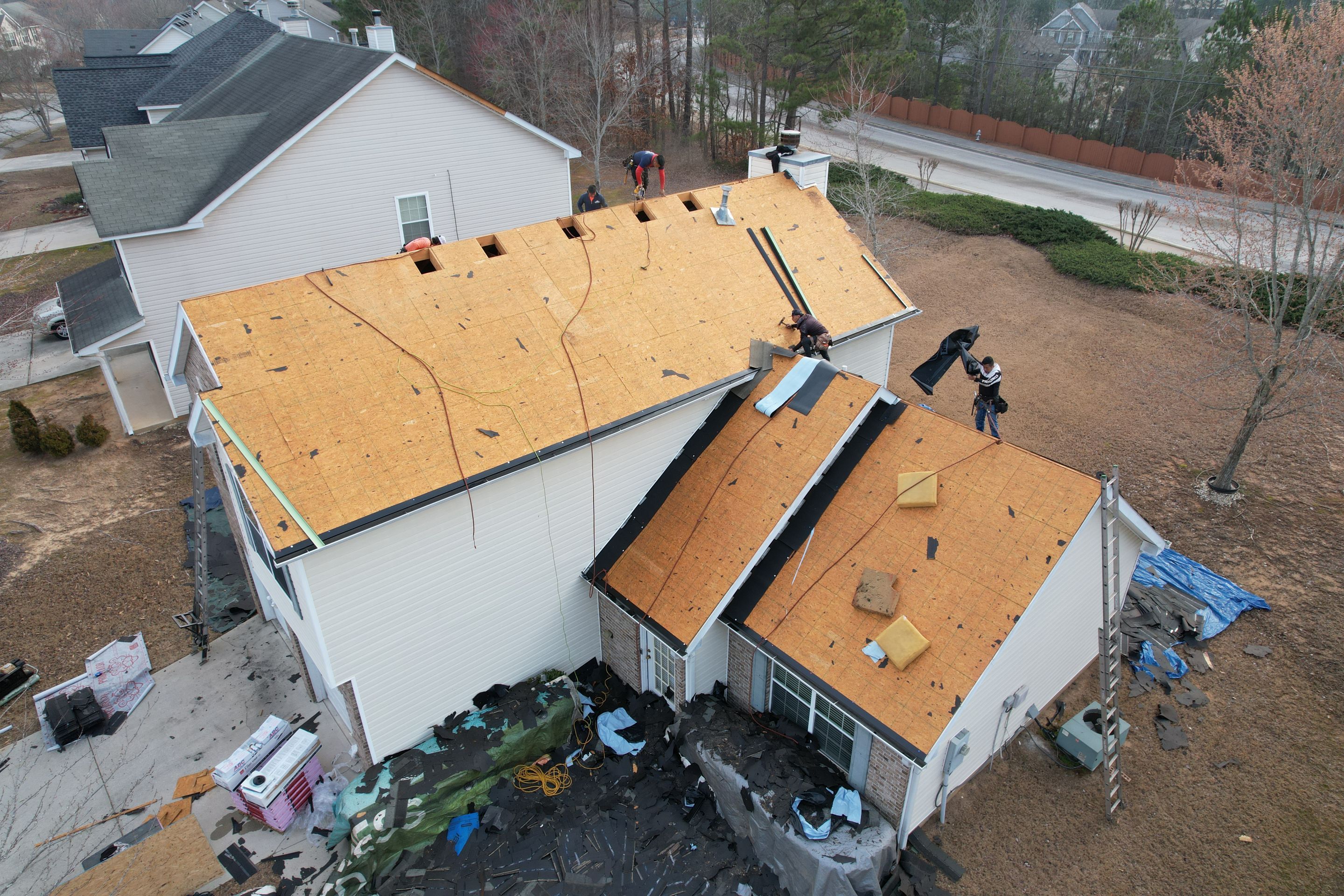 Residential Roofing Installation using Owens Corning by Inspector Roofing and Restoration