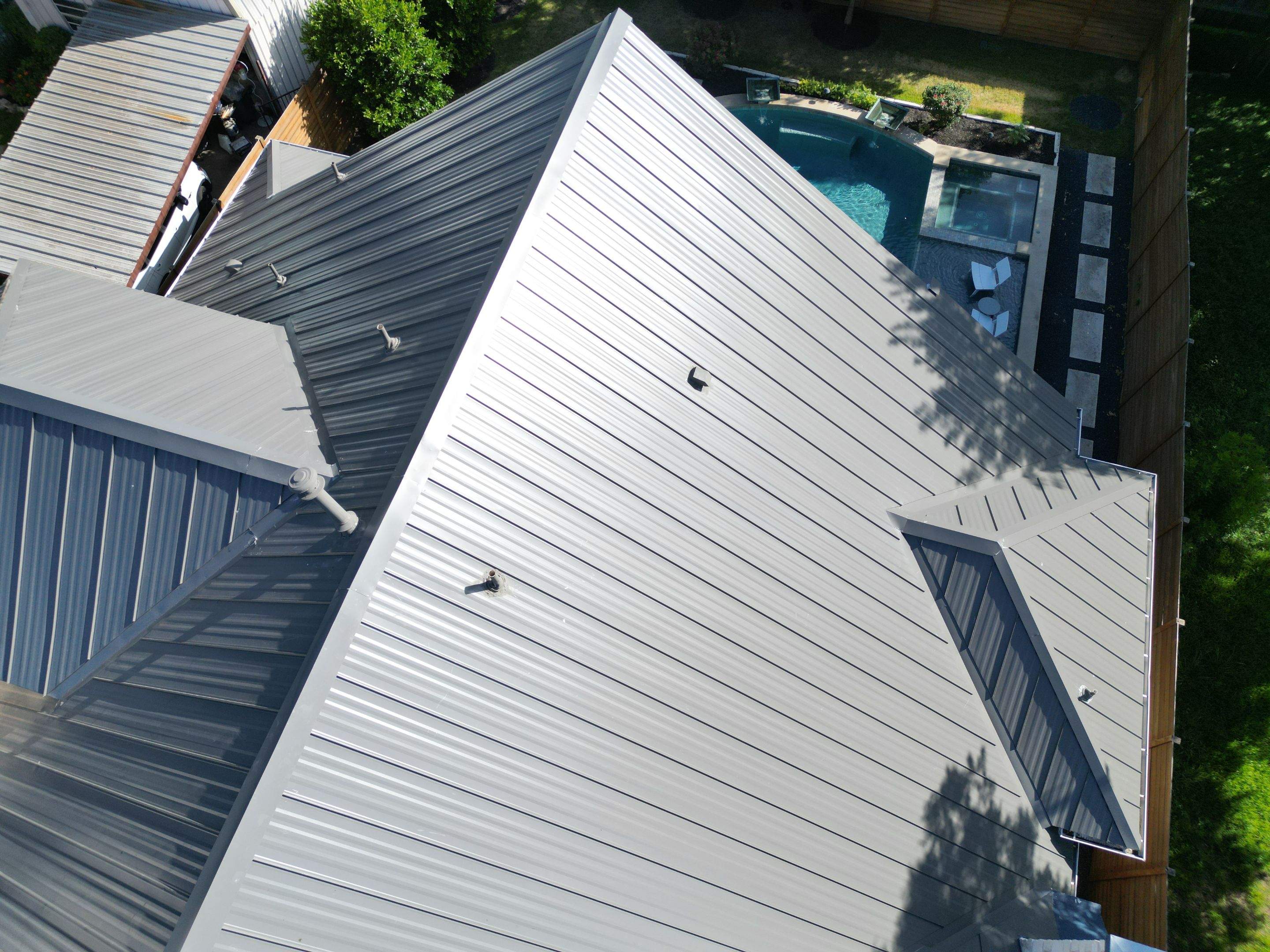 Charcoal Grey - L&A Metals LLC Type FF100, Hidden fastener/Standing Seam by RoofsOnly.com