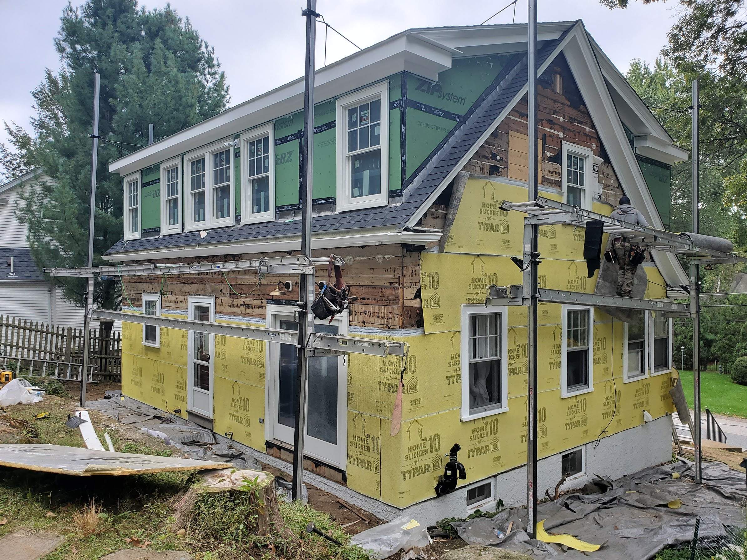 Siding Installation using Red Cedar by UBrothers Construction