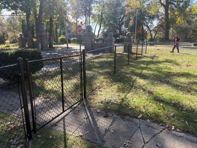 Residential Black Chain Link Fencing in Cedar Falls