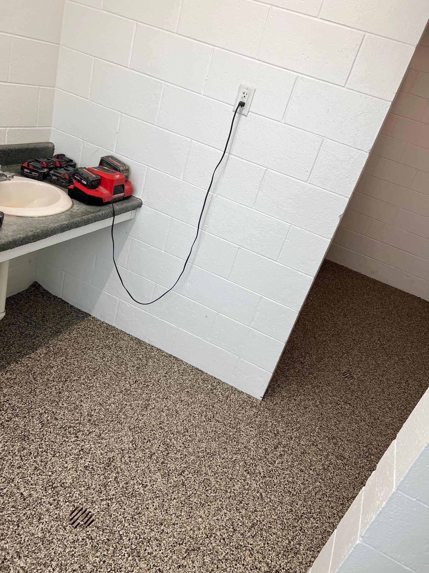 Bathroom Repaint & Epoxy Floor coating by Gordon Painting