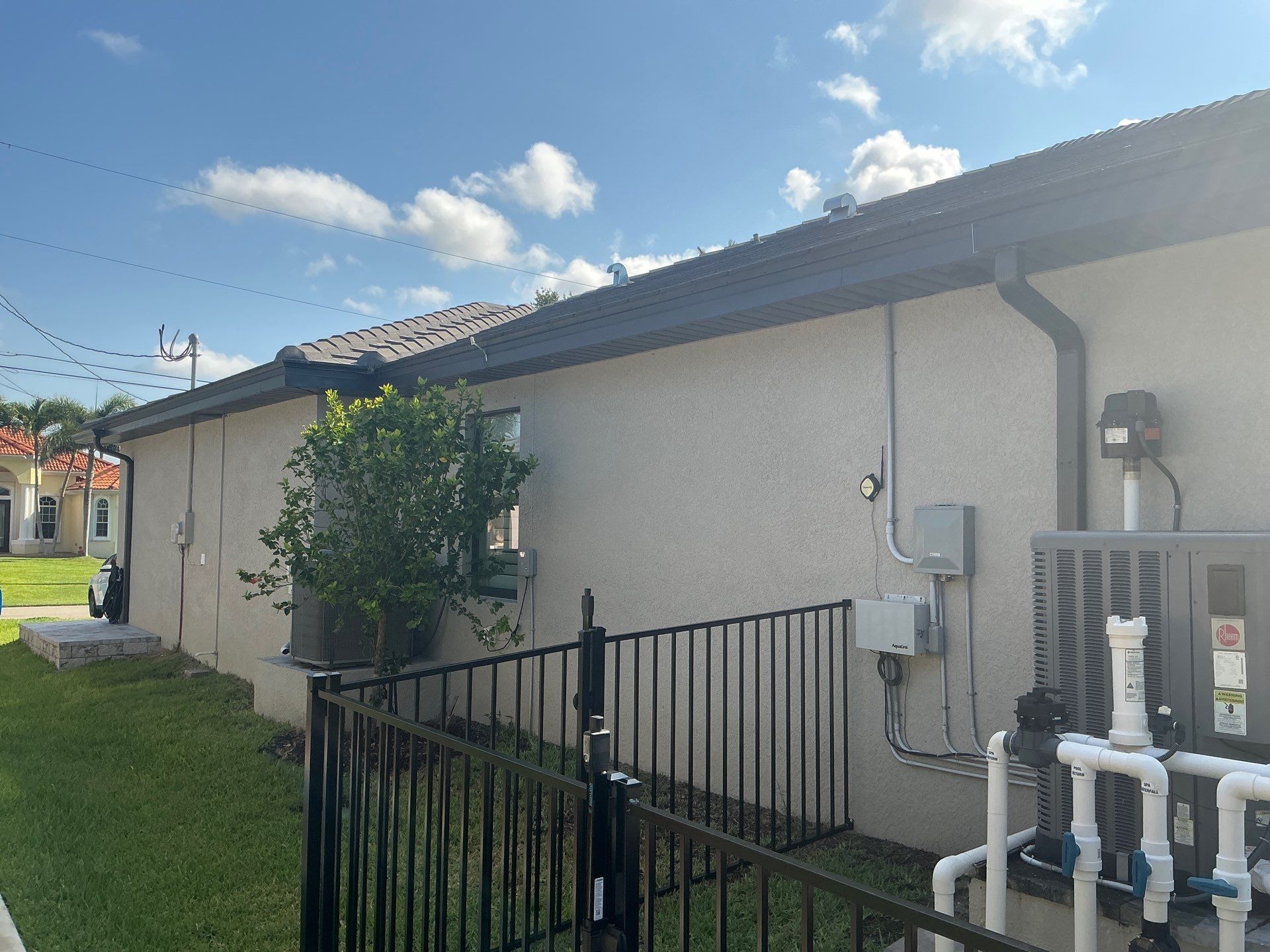 Musket Brown 6-inch Gutters in Cape Coral FL by Gutter Professors