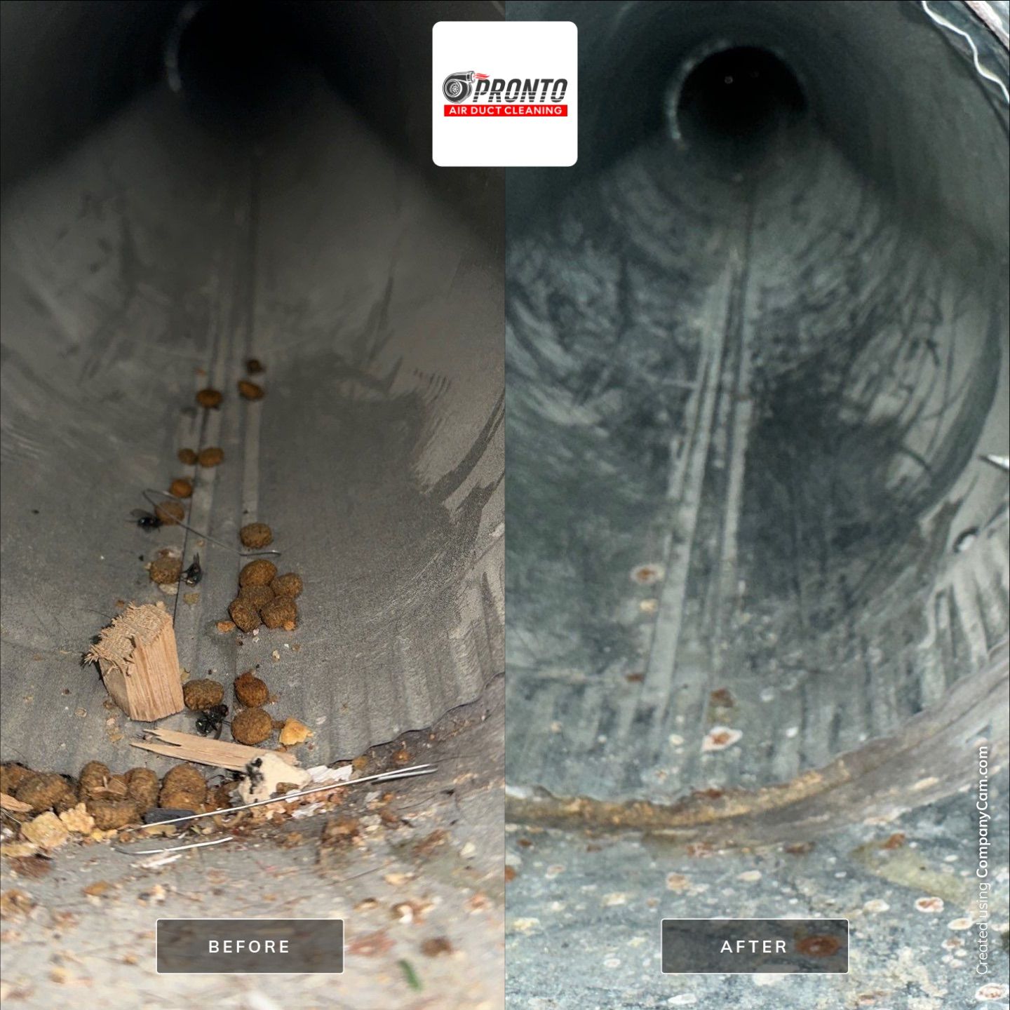 Air duct cleaning using Hypervac by Pronto Air Duct Cleaning