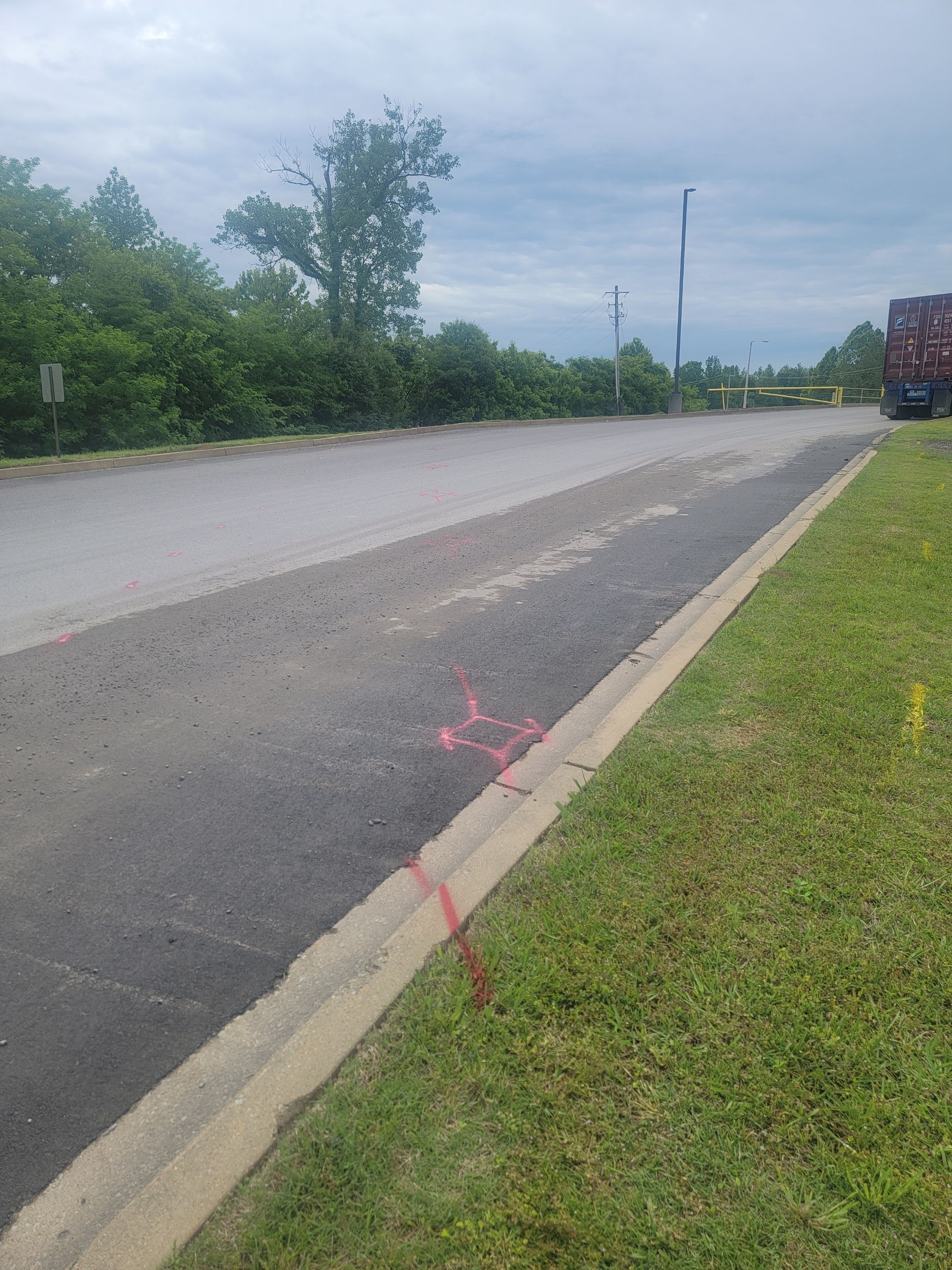 Locating voids and areas of concern for parking lot repairs by Alsip Locating Service, LLC