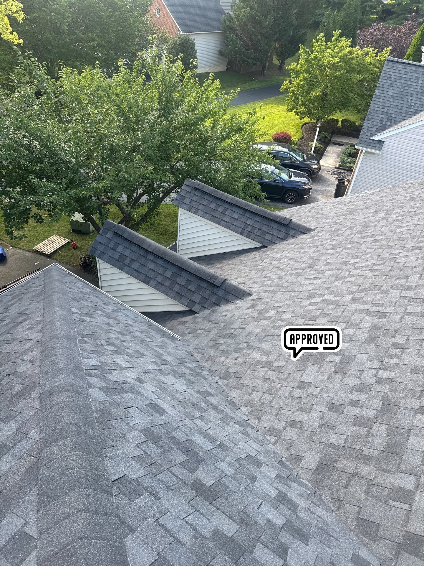New Shingle Roof & New Gutters and downspouts with covers by Alpha Design Services