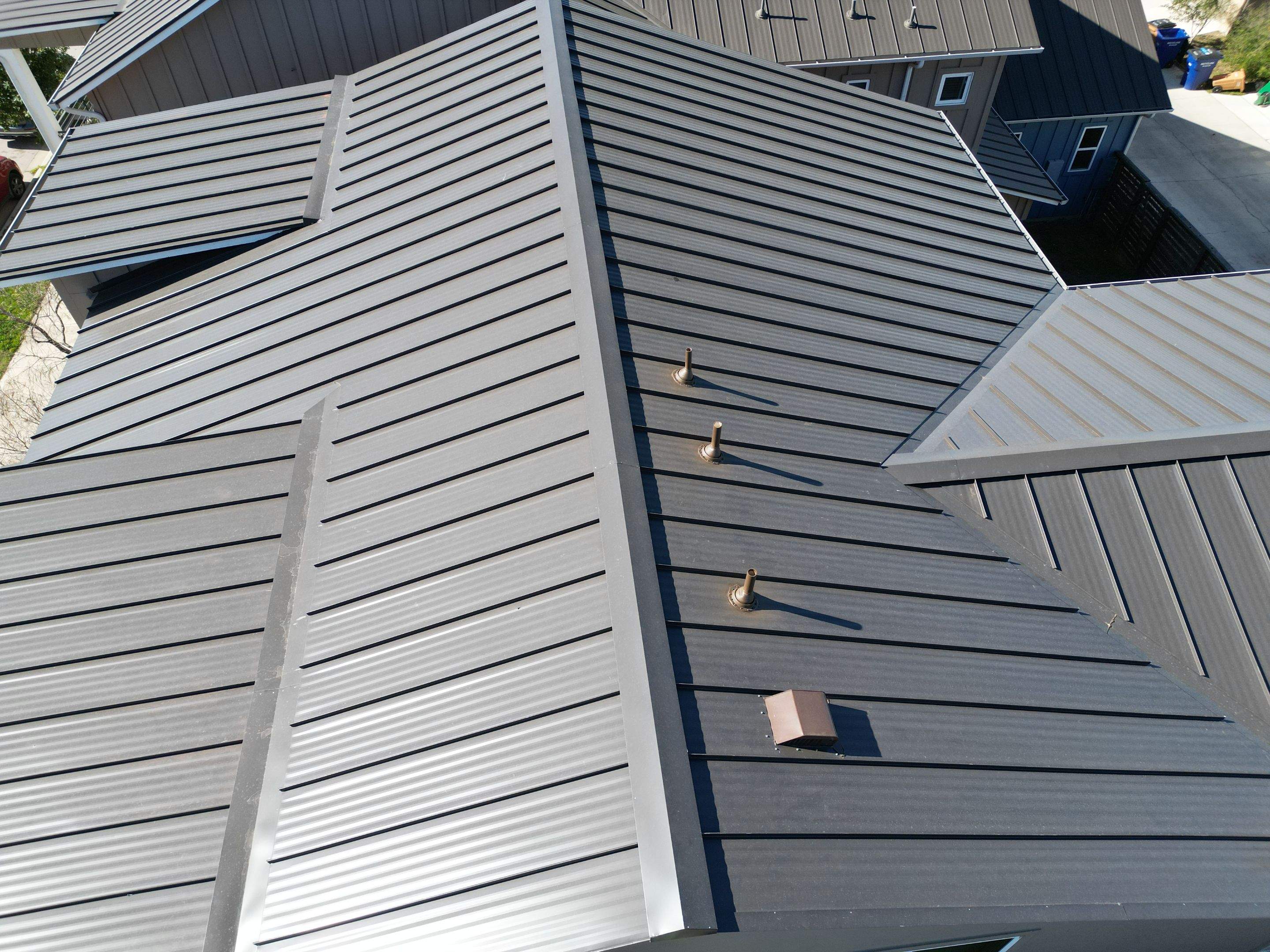 Dark Bronze Standing Seam Metal Roof by RoofsOnly.com