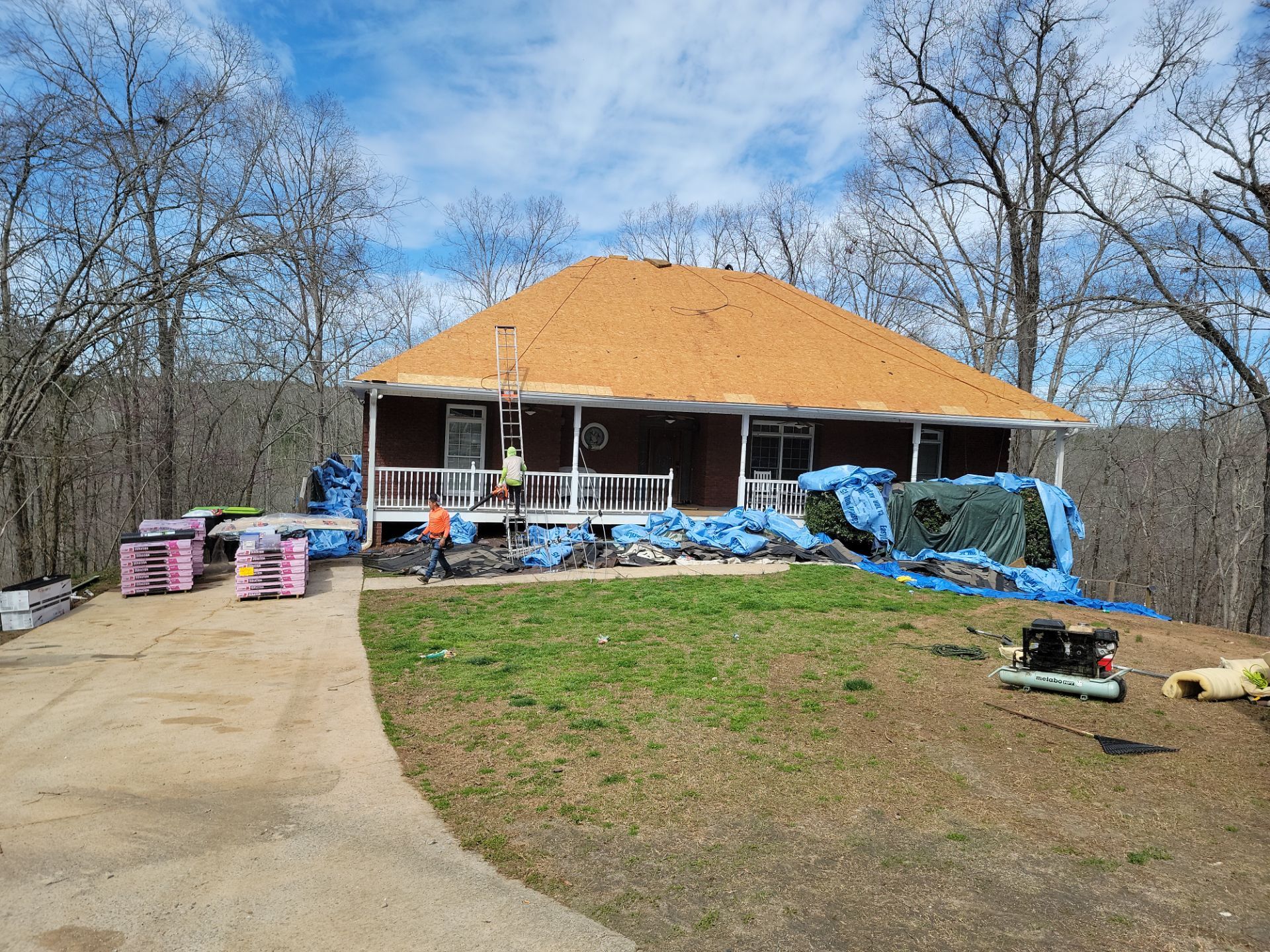 Residential Roofing Installation using Owens Corning by Inspector Roofing and Restoration