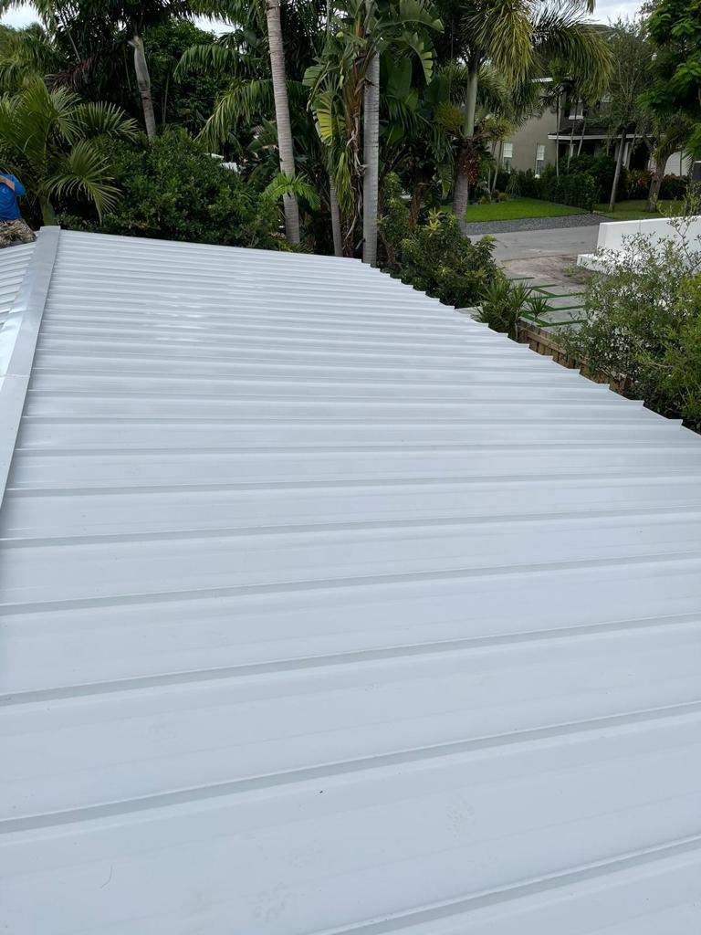 Metal Roof - Galvalume - Regal White by Istueta Roofing