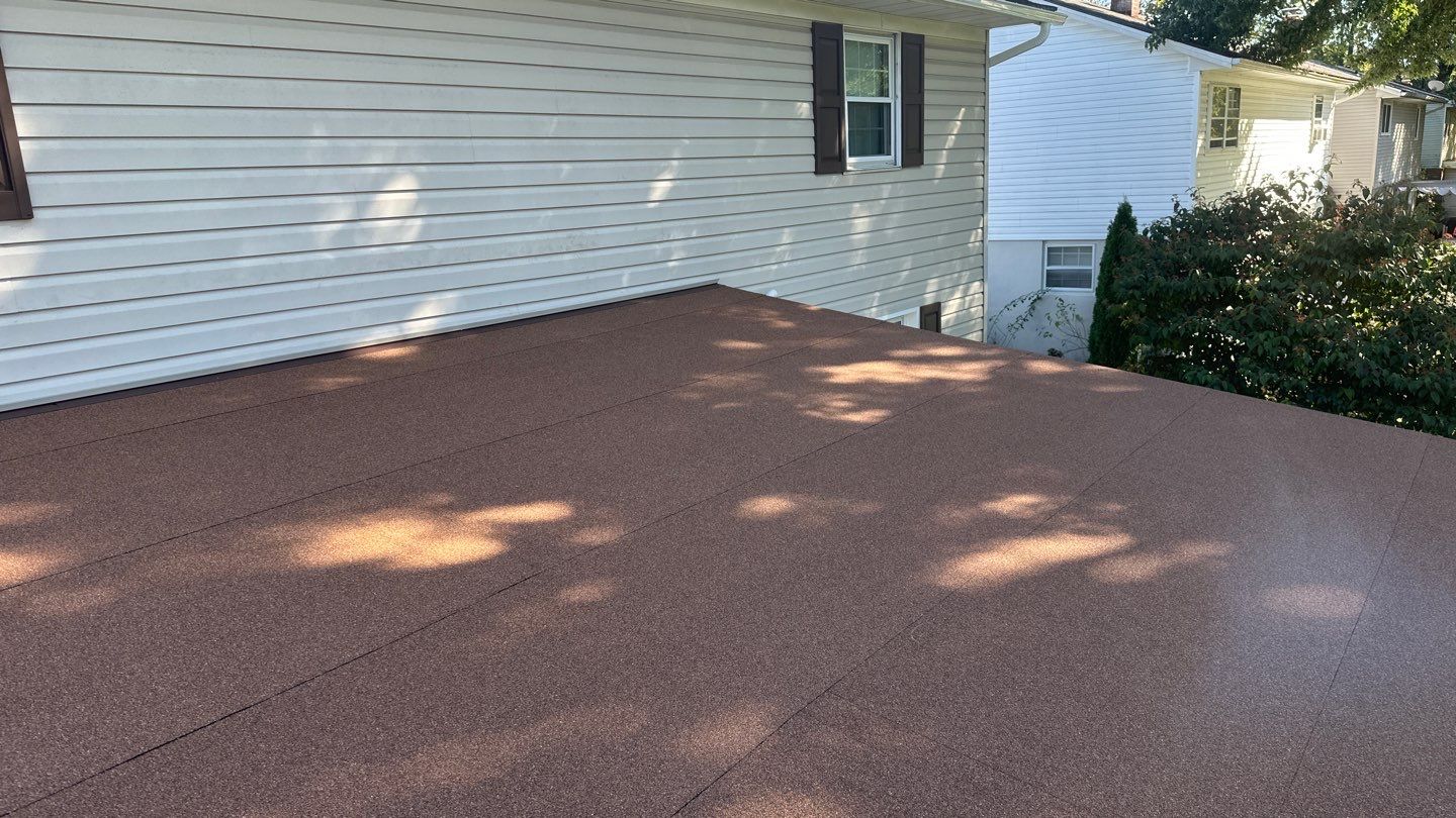 Low Slope Roof Replacement in Hanover, PA — Owens Corning DeckSeal System in Brownwood by Bealing Roofing & Exteriors