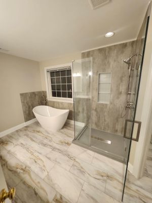 Complete master bathroom remodel