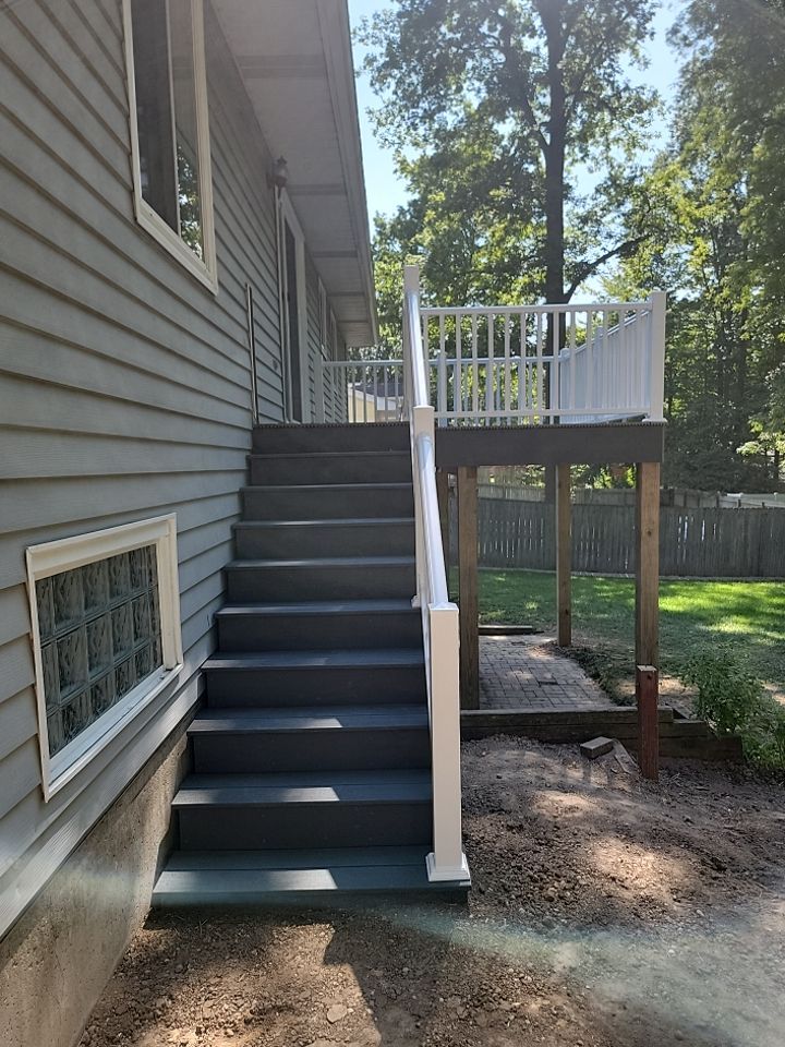 Deck Installation using TIMBERTECH DECKING by Avalon Roofing and Exteriors