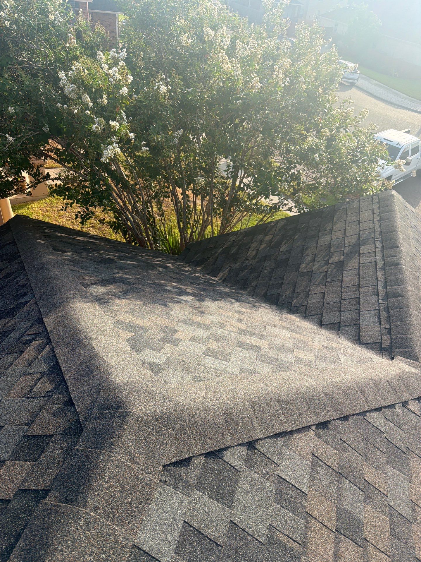Flashing Stucco above the Roof by Bayfront Roofing and Construction