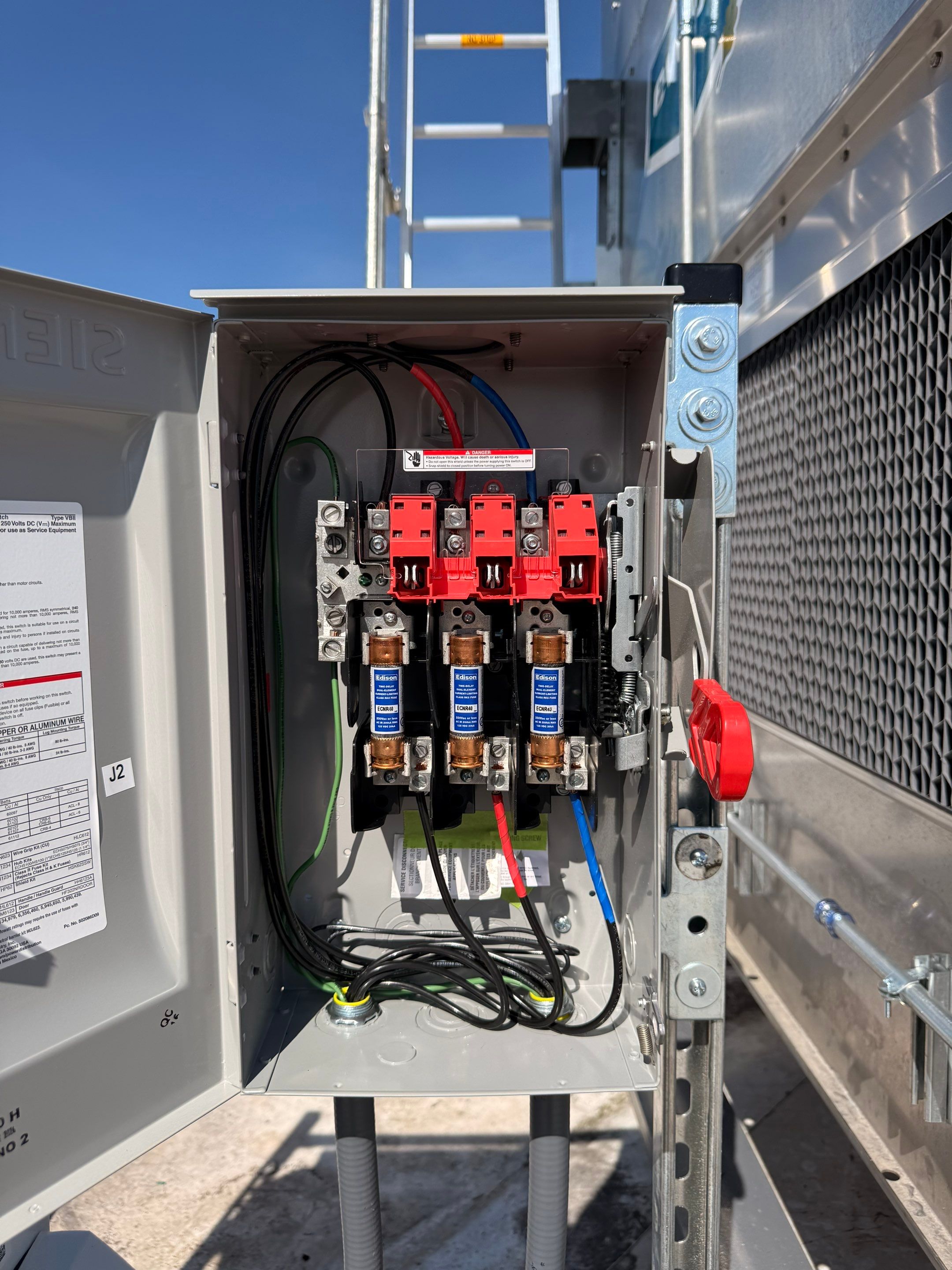 Electrical VFD installation for cooling tower at condominium in Falls Church. by Complete Tradesmen Services